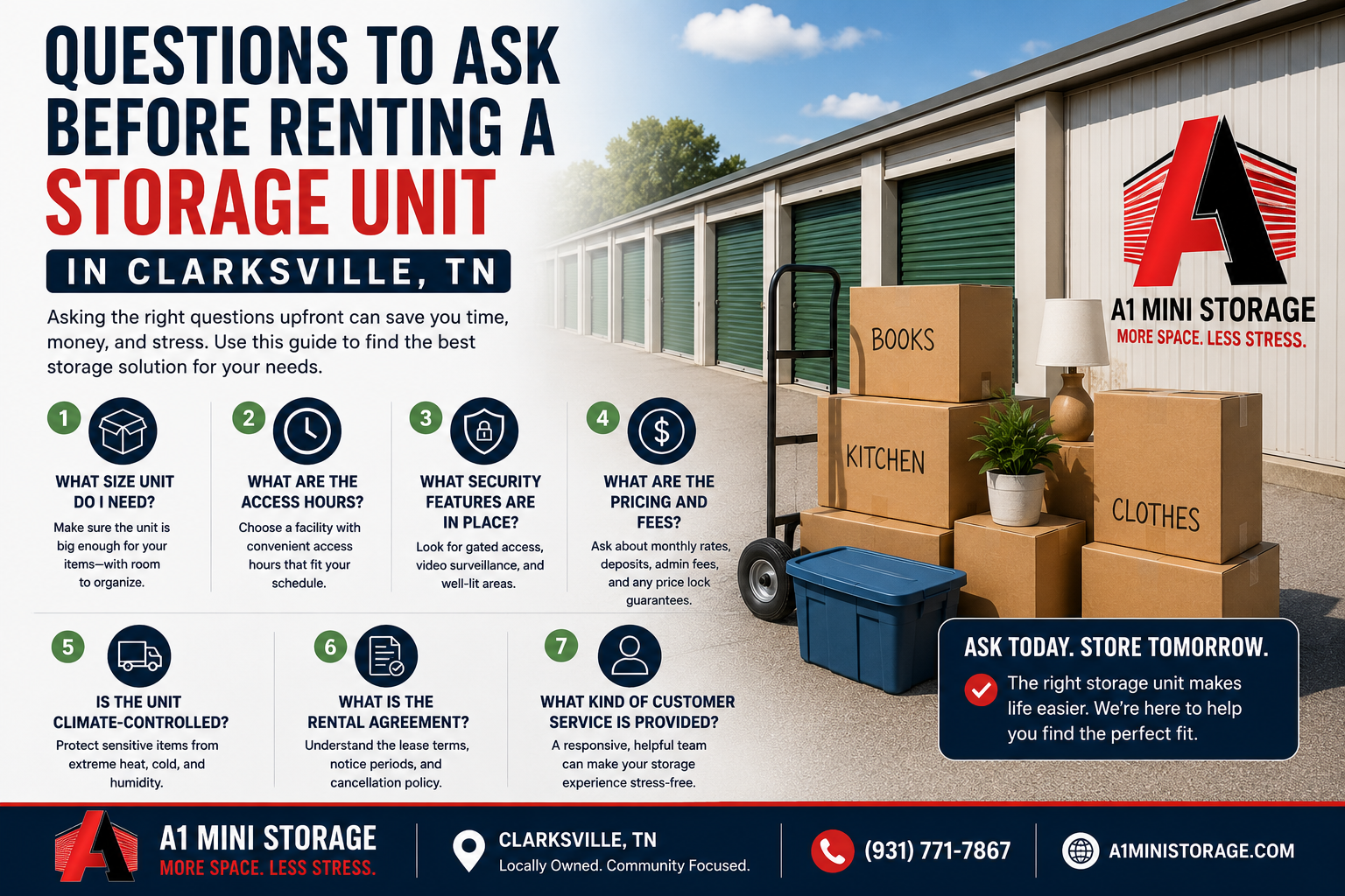 renting a storage unit in Clarksville TN