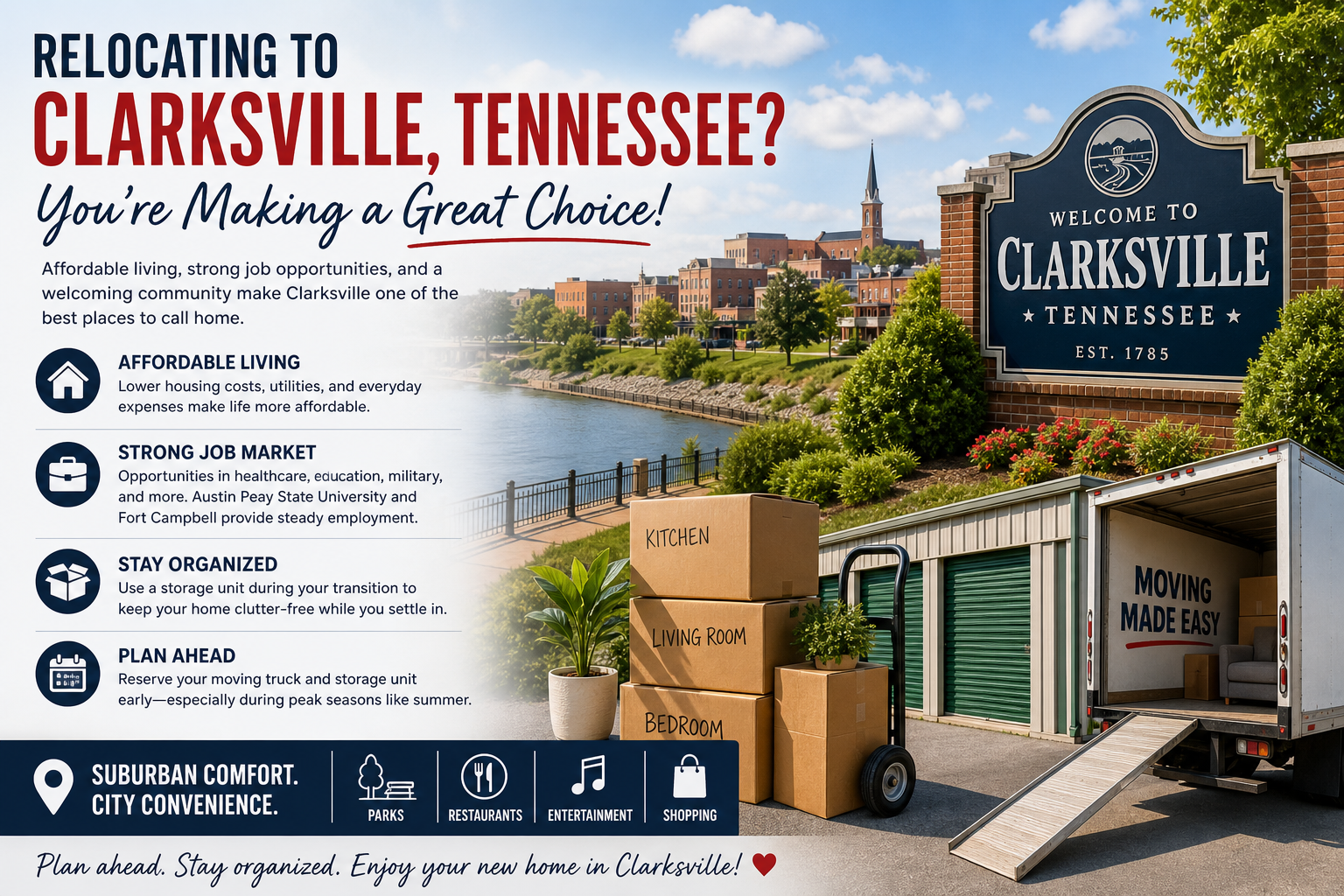 Relocating to Clarksville Tennessee