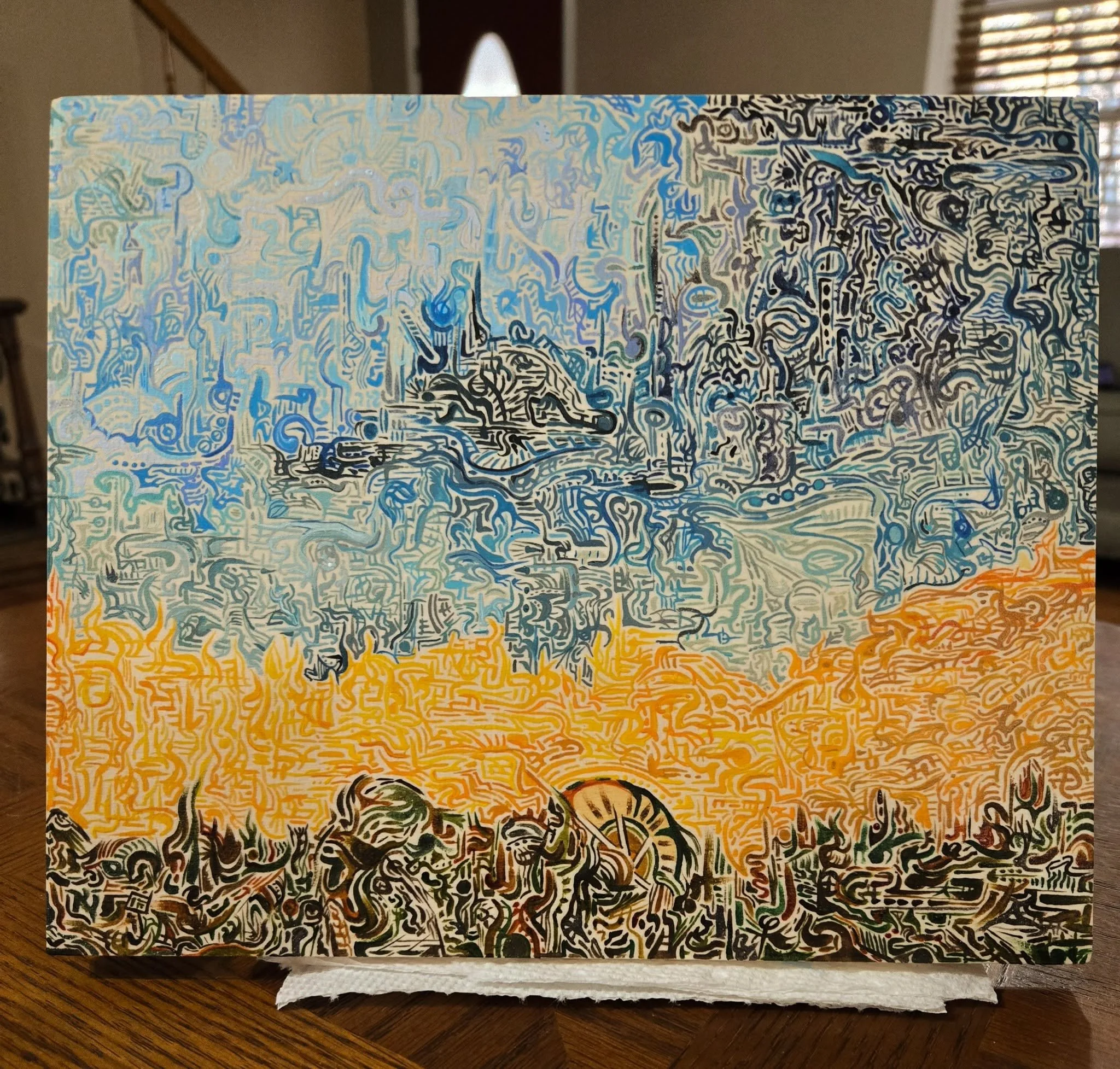 Utopian Fate

7x9 - acrylic on wood panel