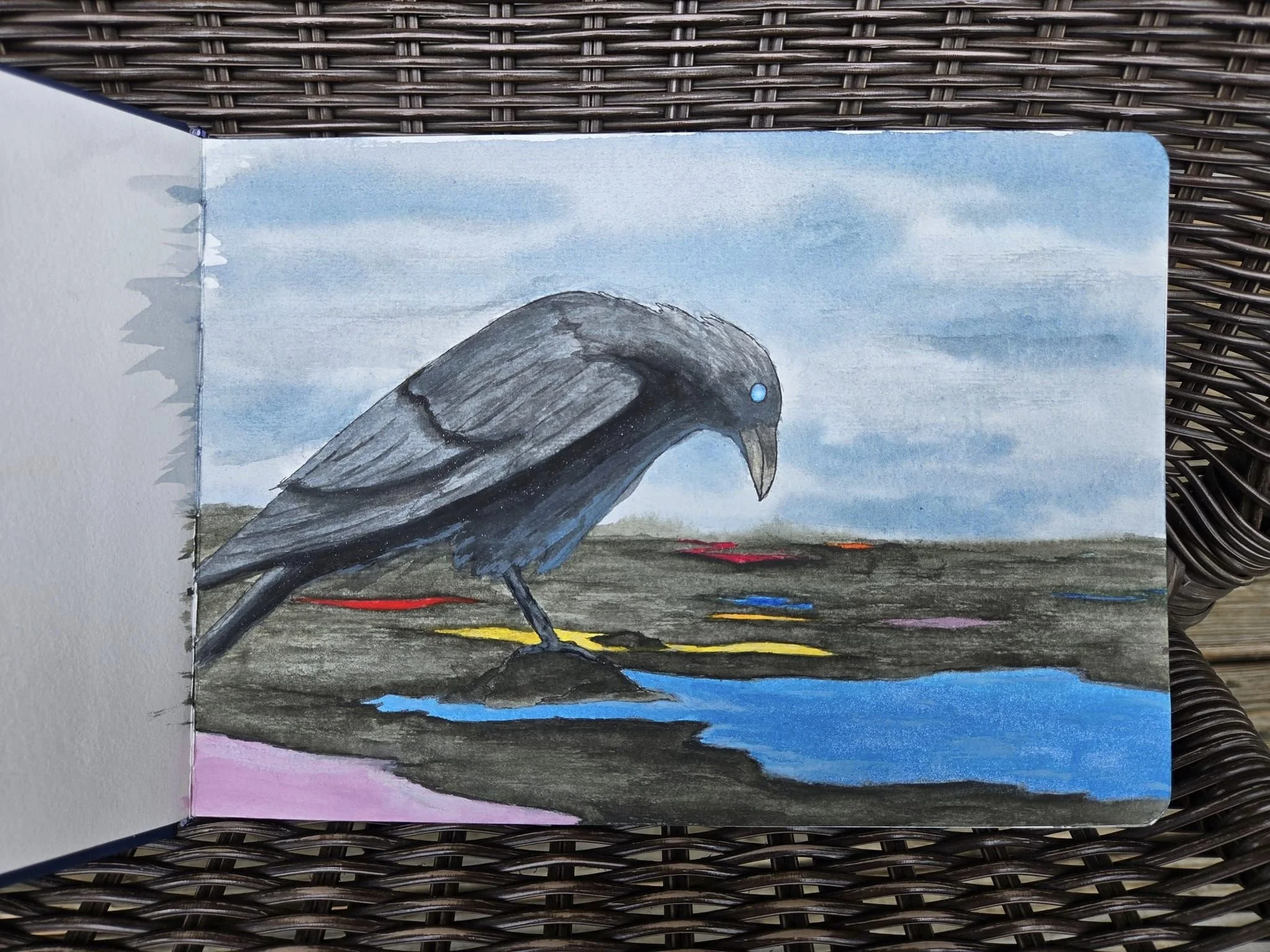 Raven of the Scrying Pools

7x10 - Watercolor