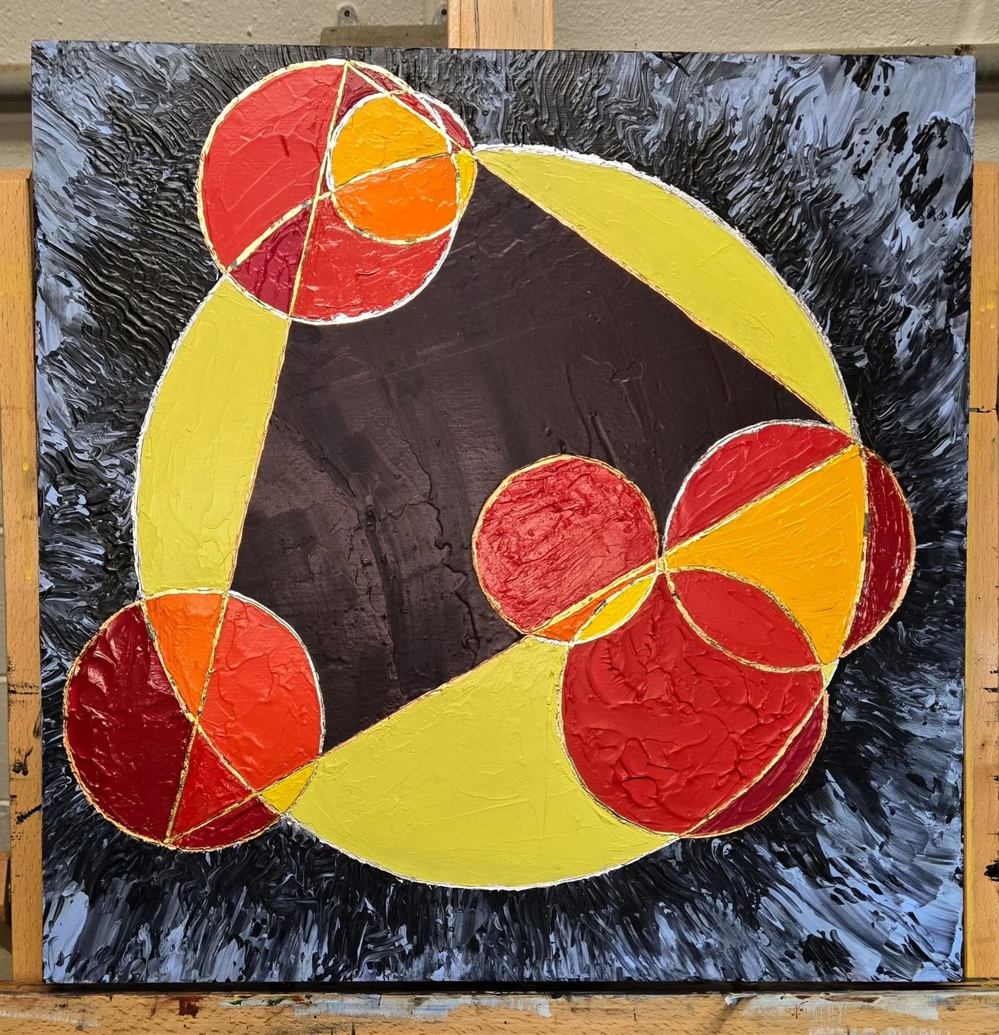 Abstract Geometry

18x18x1.5 - Acrylic and Metal leaf on wood panel