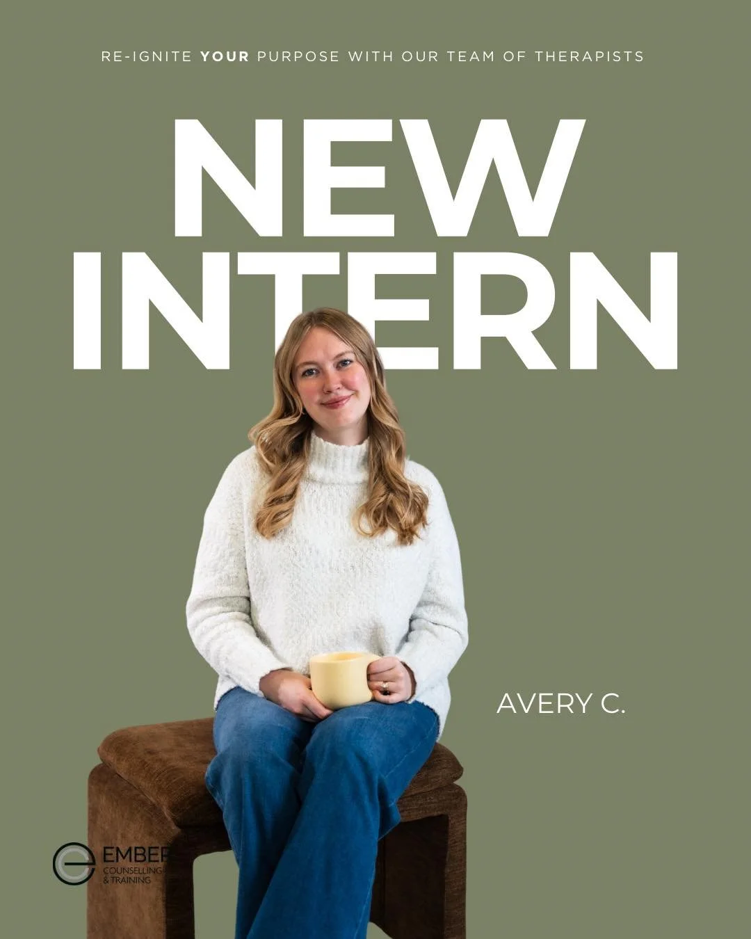MEET AVERY 🌸👩🏼&zwj;🎓🤍✨✍🏼

We are excited to welcome Avery to our team starting January 2026!! Let&rsquo;s get to know her! 

&ldquo;Wherever you find yourself today, therapy can be a valuable next step. I&rsquo;m pursuing my Master of Arts in C
