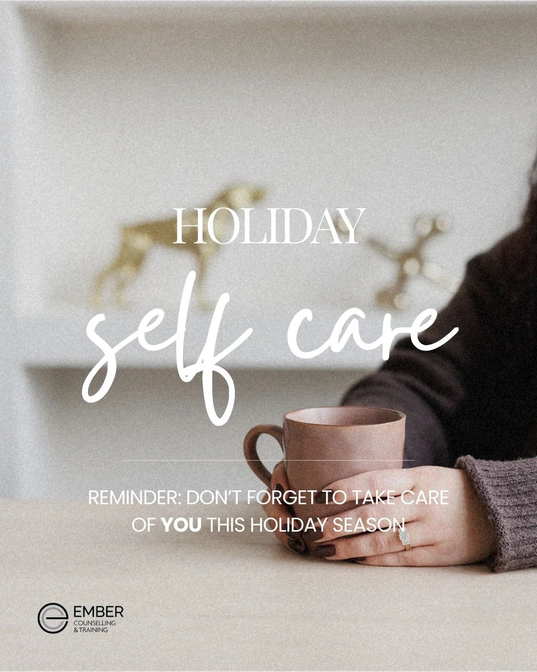 The holiday season can be busy, SO don&rsquo;t forget to take care of YOU!! Swipe through for a few gentle reminders 🤍

🎄 Celebrate the small wins.
🎄 Connect with loved ones.
🎄 Move your body.
🎄 Notice the joy around you.
🎄 Pause...and breathe.