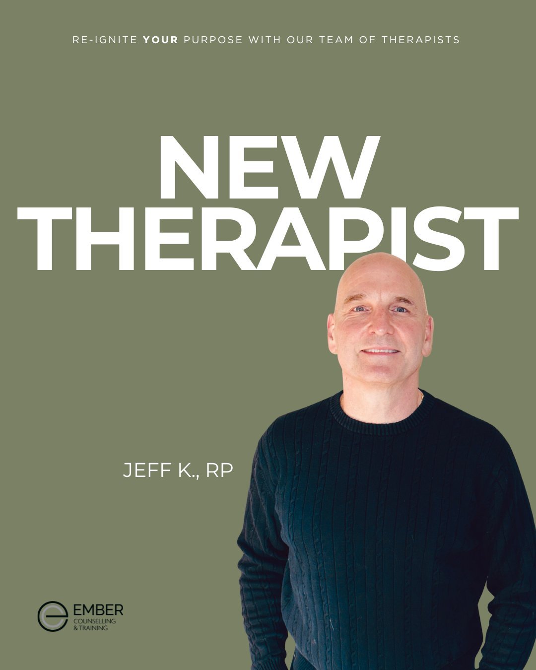 Join us in WELCOMING a new therapist to our team at Ember!! 

MEET JEFF KENTEL, a Registered Psychotherapist ⭐📚. Jeff brings over 20 years of experience in individual, couples, and family therapy, offering a warm, client-centred approach. He support