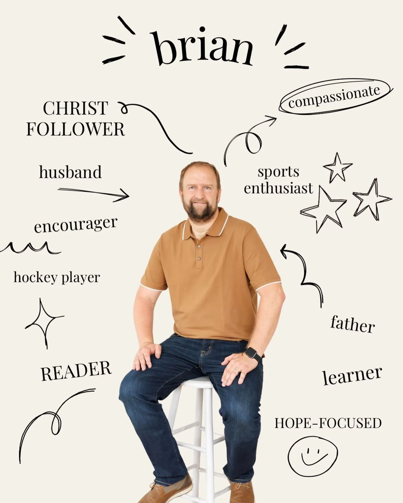 MEET BRIAN 👥🏒📖😊👏🏼

Are you looking for a therapist who truly gets stress, anxiety, burnout, and depression? Brian is a Registered Psychotherapist that uses a person-centered, solution-focused approach and integrates his Christian faith to suppo