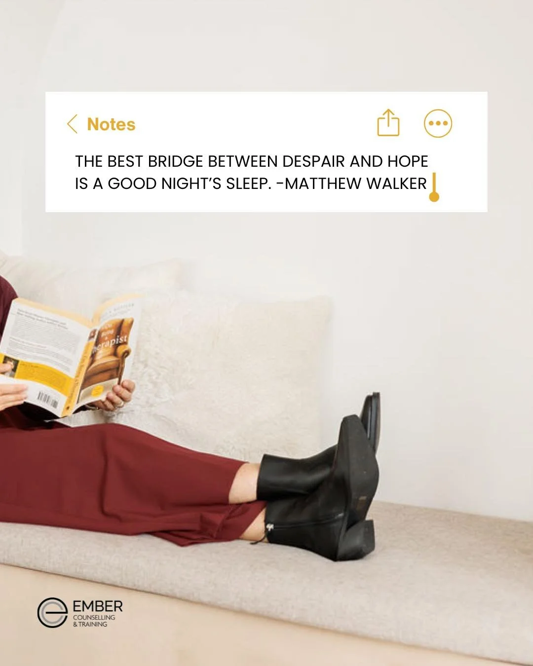 Sometimes we just need to be able to slow down and rest. Sleep can be restorative for our bodies but also for our minds and emotions. 😴☀️