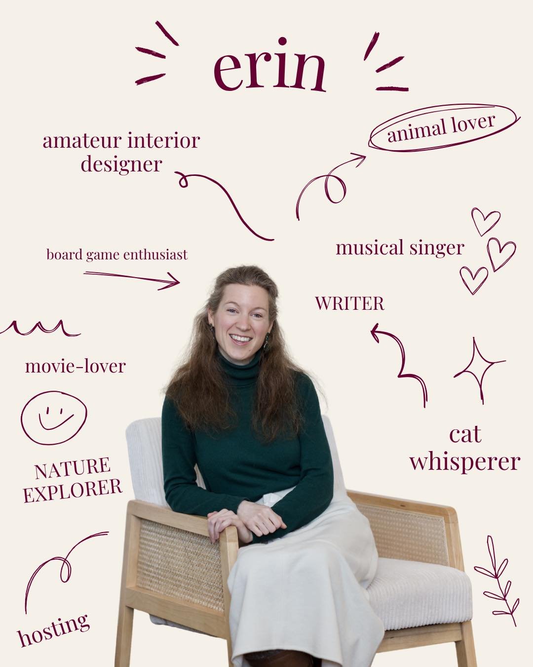 MEET ERIN 🌸🐈🎶✍🏼🏠

Erin is a Registered Psychotherapist with a Masters focusing on Spiritually Integrated Psychotherapy. She brings a compassionate, collaborative, and deeply grounded approach to therapy with over 5 YEARS of experience supporting
