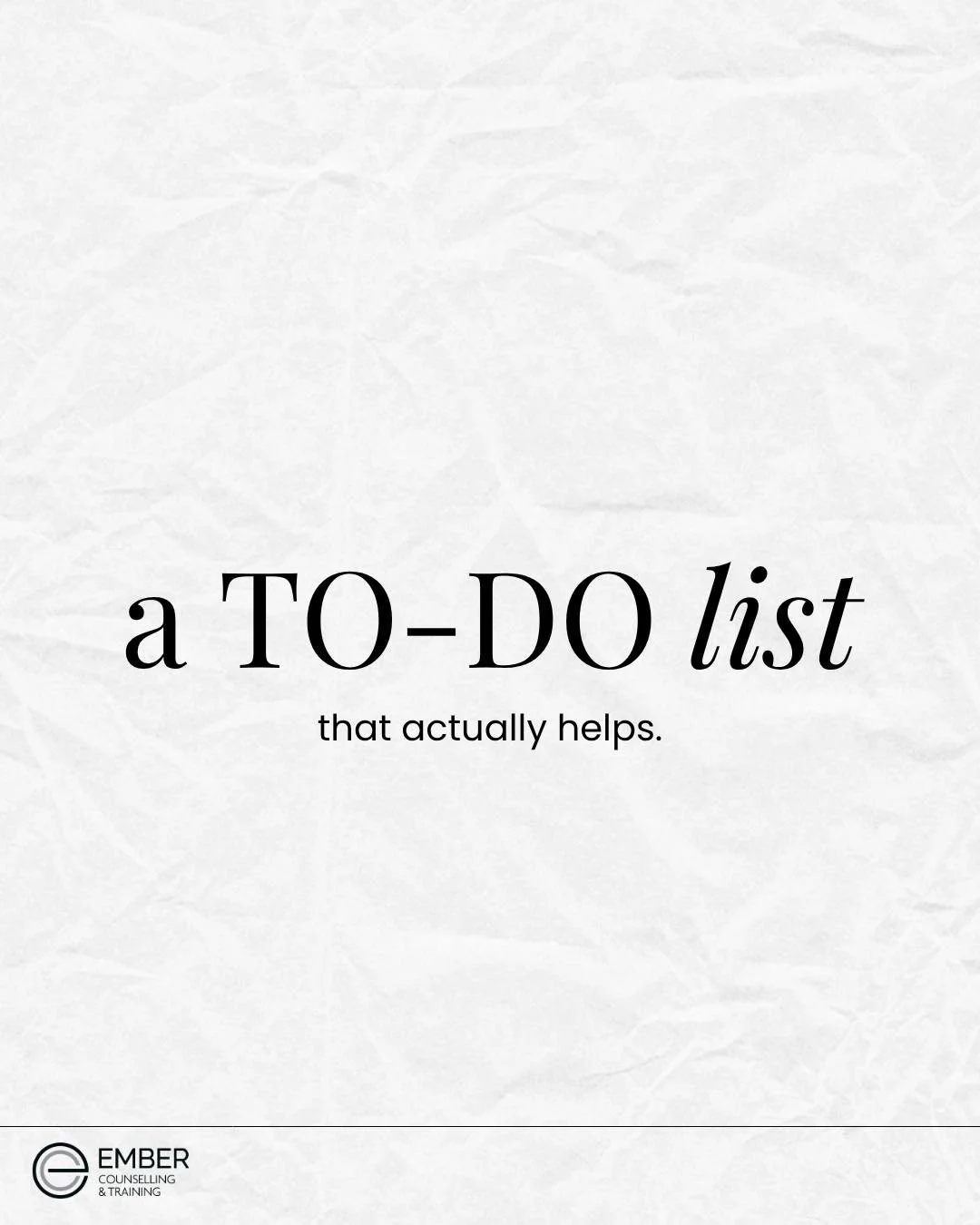NO&hellip;we&rsquo;re not here to ADD to your &ldquo;to-do&rdquo; list, but rather reframe the way you THINK about it. 

A simple 8 things &ldquo;to-do&rdquo; that will ACTUALLY help!!! 

Let us know which your check off first! ✔️