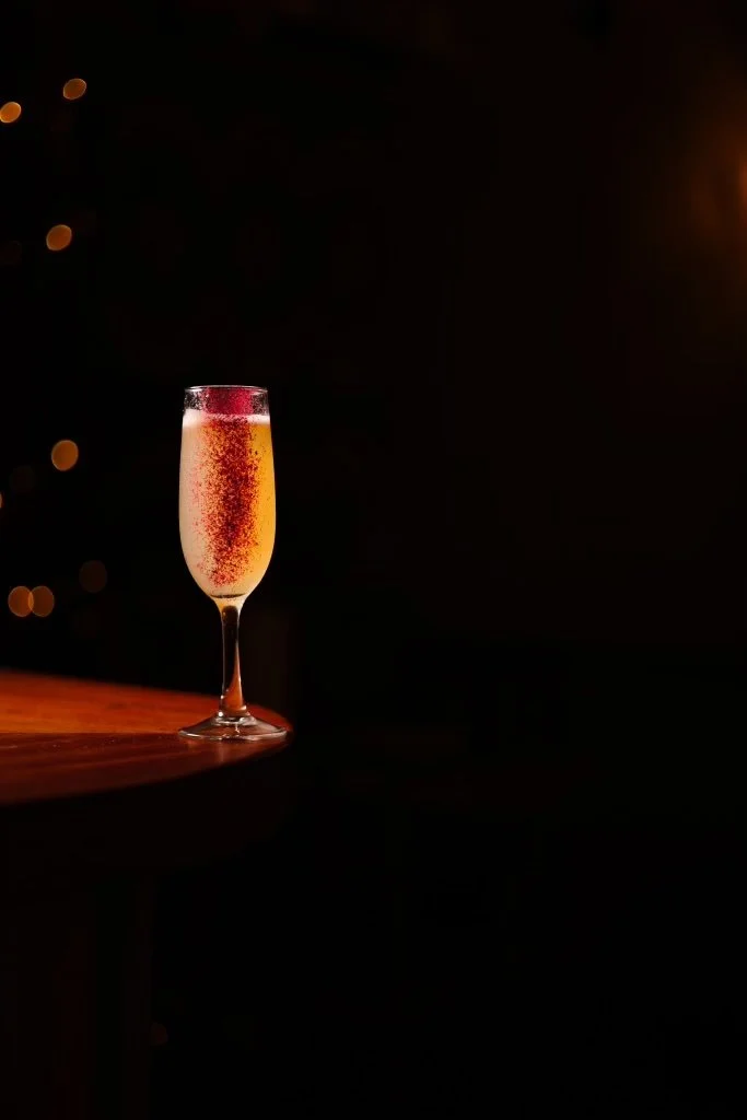 Lychee Breeze cocktail at Jup Jup Thai Restaurant and Bar in Ludlow, a light and refreshing Thai-inspired cocktail.