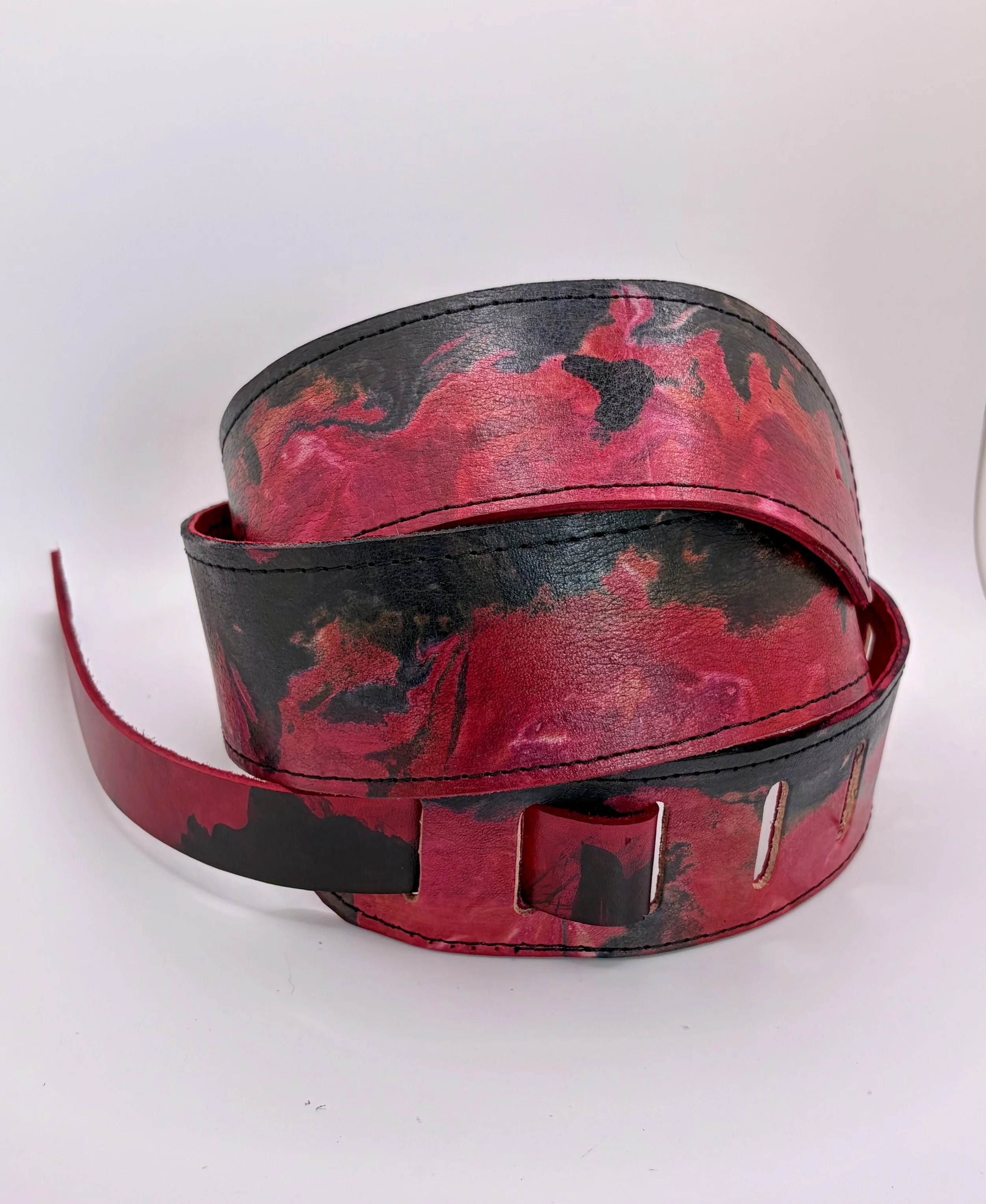 "Hardcore" - Custom Leather Guitar Strap