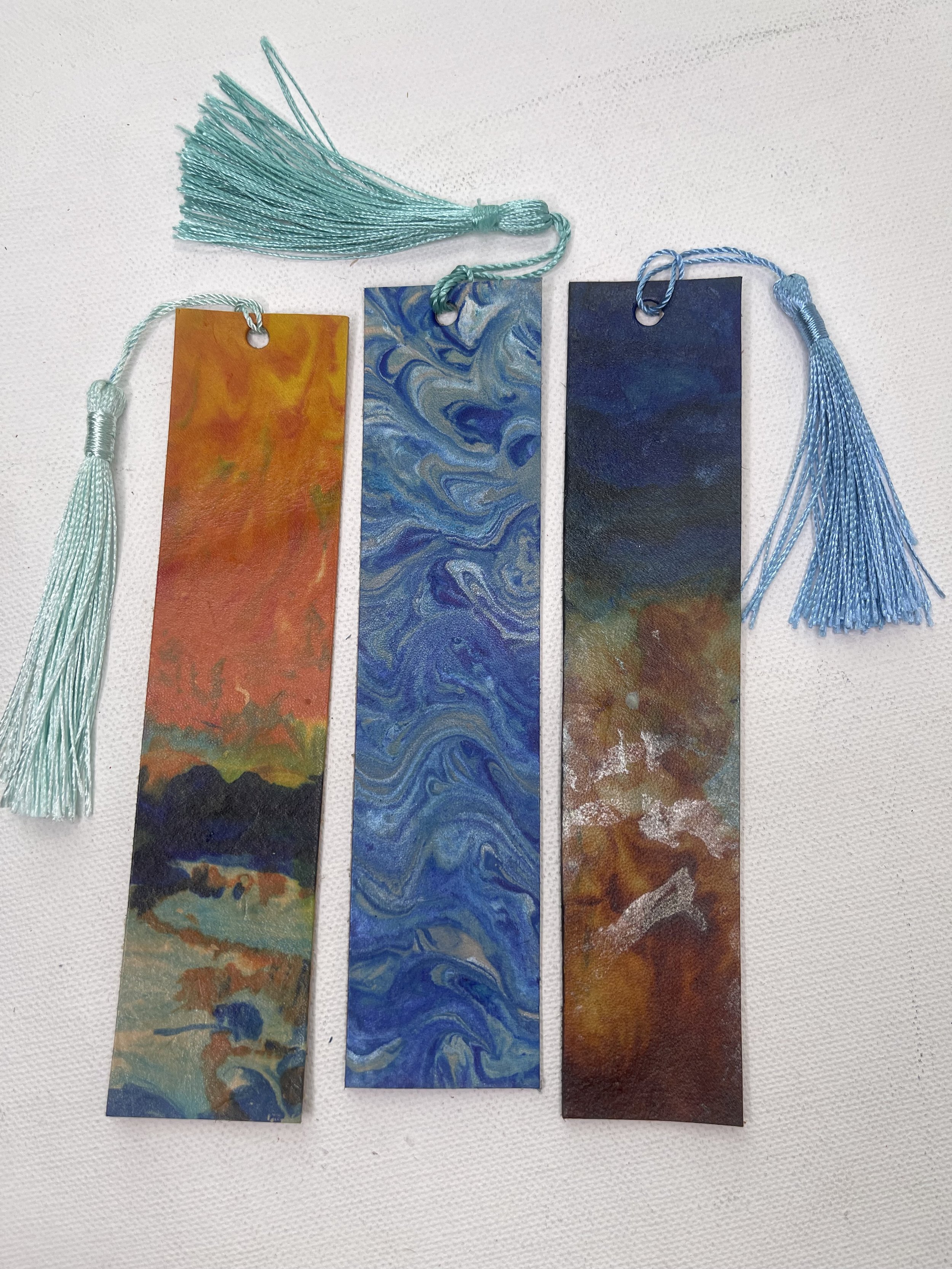 Leather Bookmark 3-Pack "Going Coastal"