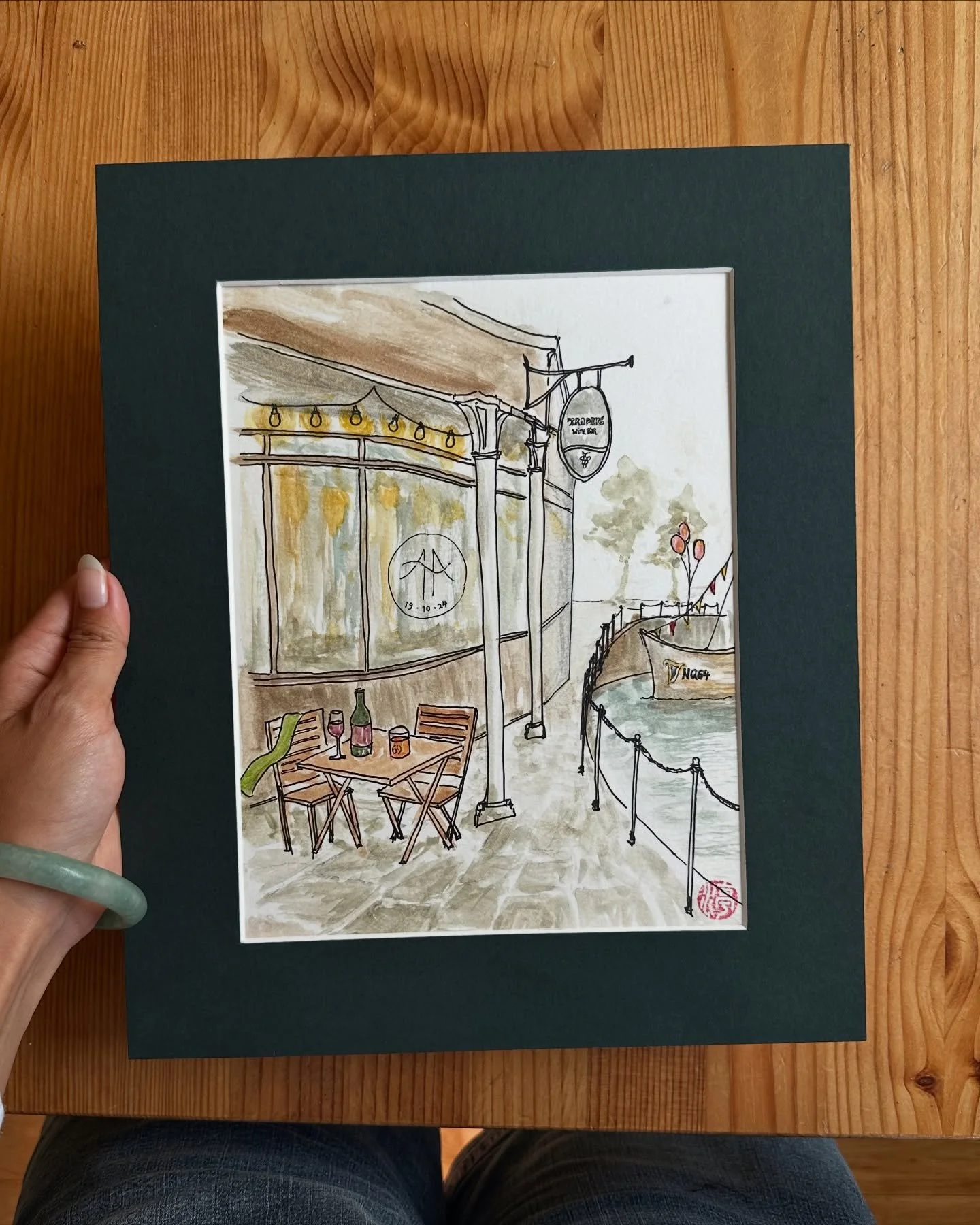 Beaut commission for a beaut couple!! Their first date spot 🥹❤️ Thank you @amberlihawkins I loveddd creating this with you &lt;3