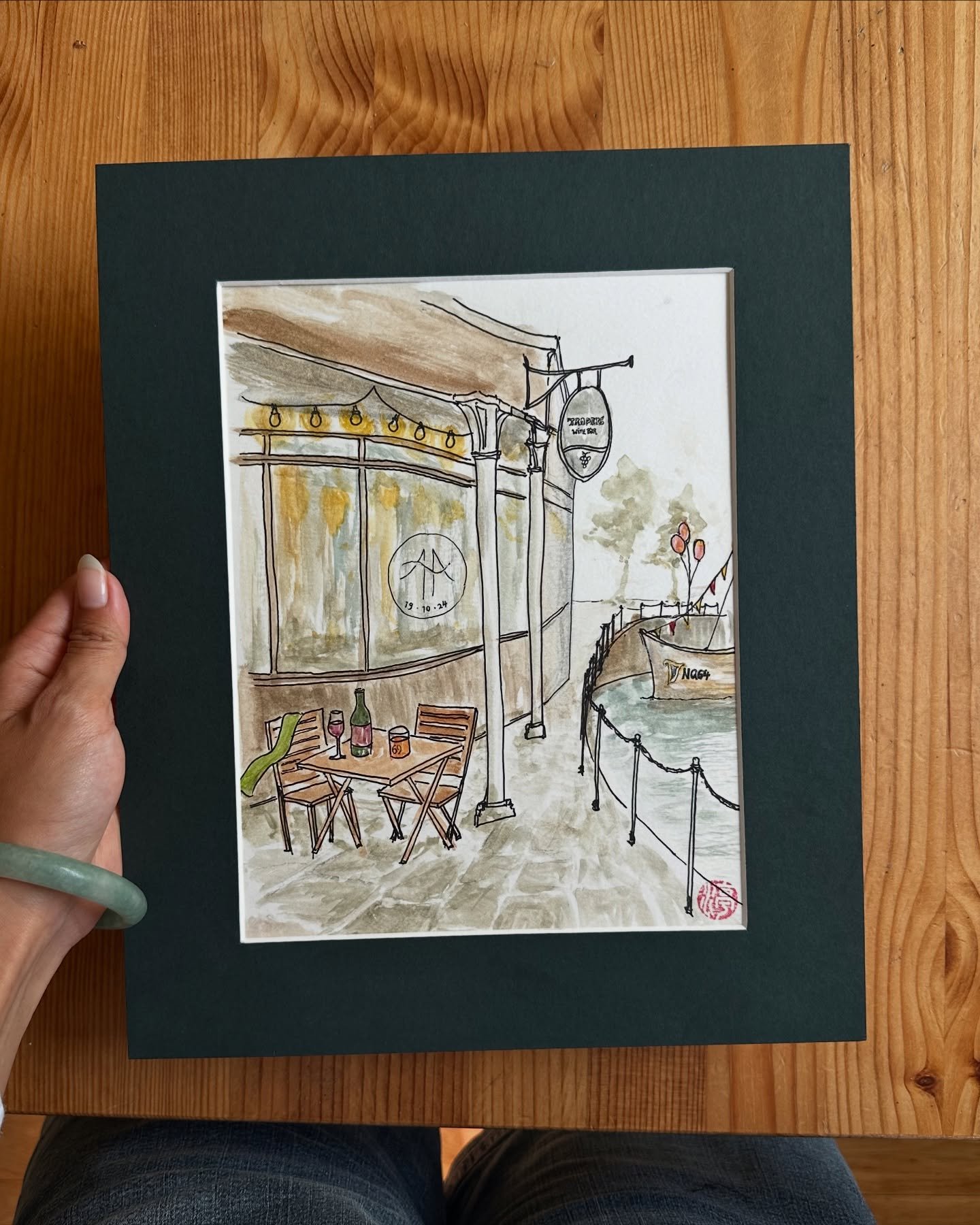 Beaut commission for a beaut couple!! Their first date spot 🥹❤️ Thank you @amberlihawkins I loveddd creating this with you <3