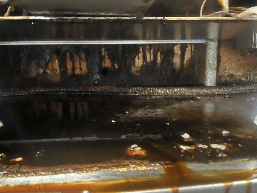 BEFORE - UNDER FRYER