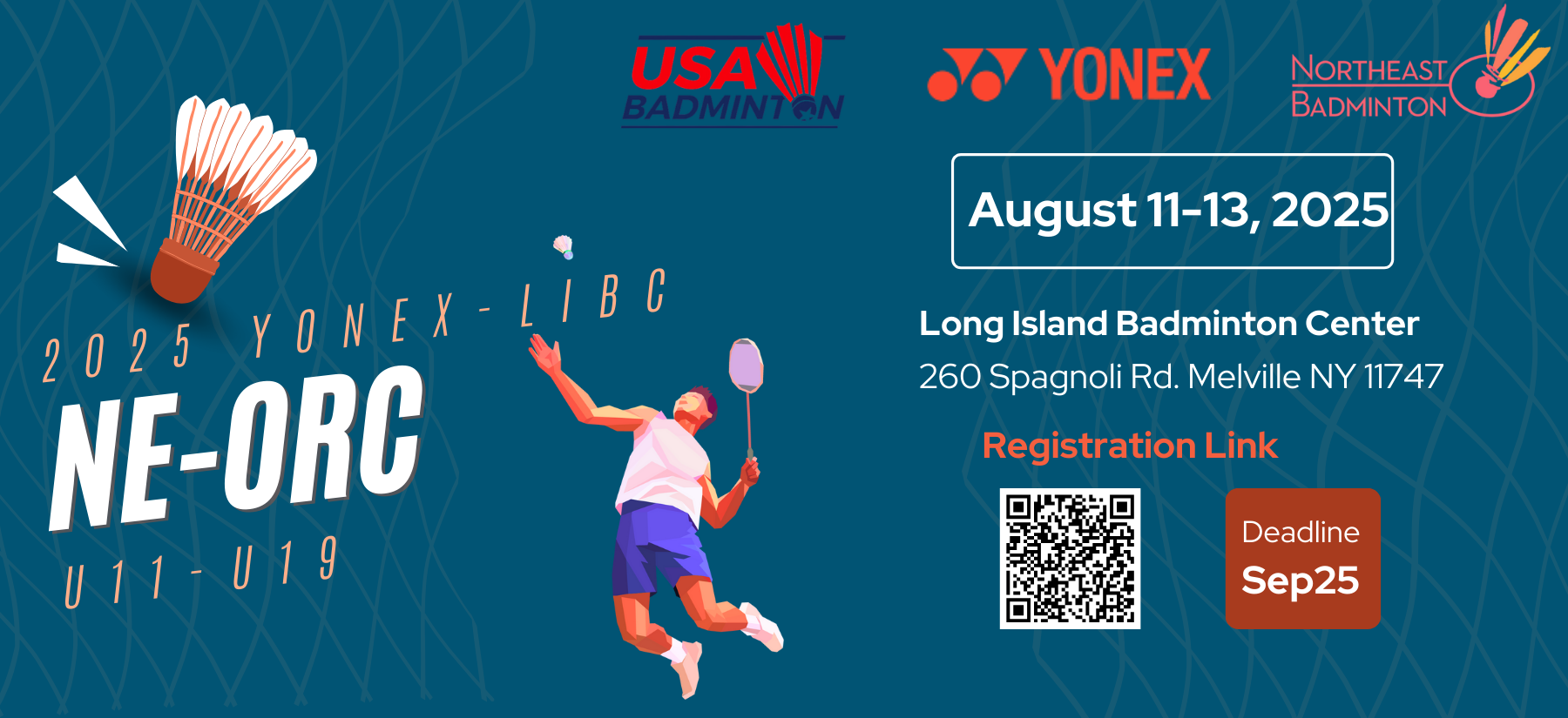 2025 YONEX LIBC NE-OPEN REGIONAL CHAMPIONSHIP U11-U19