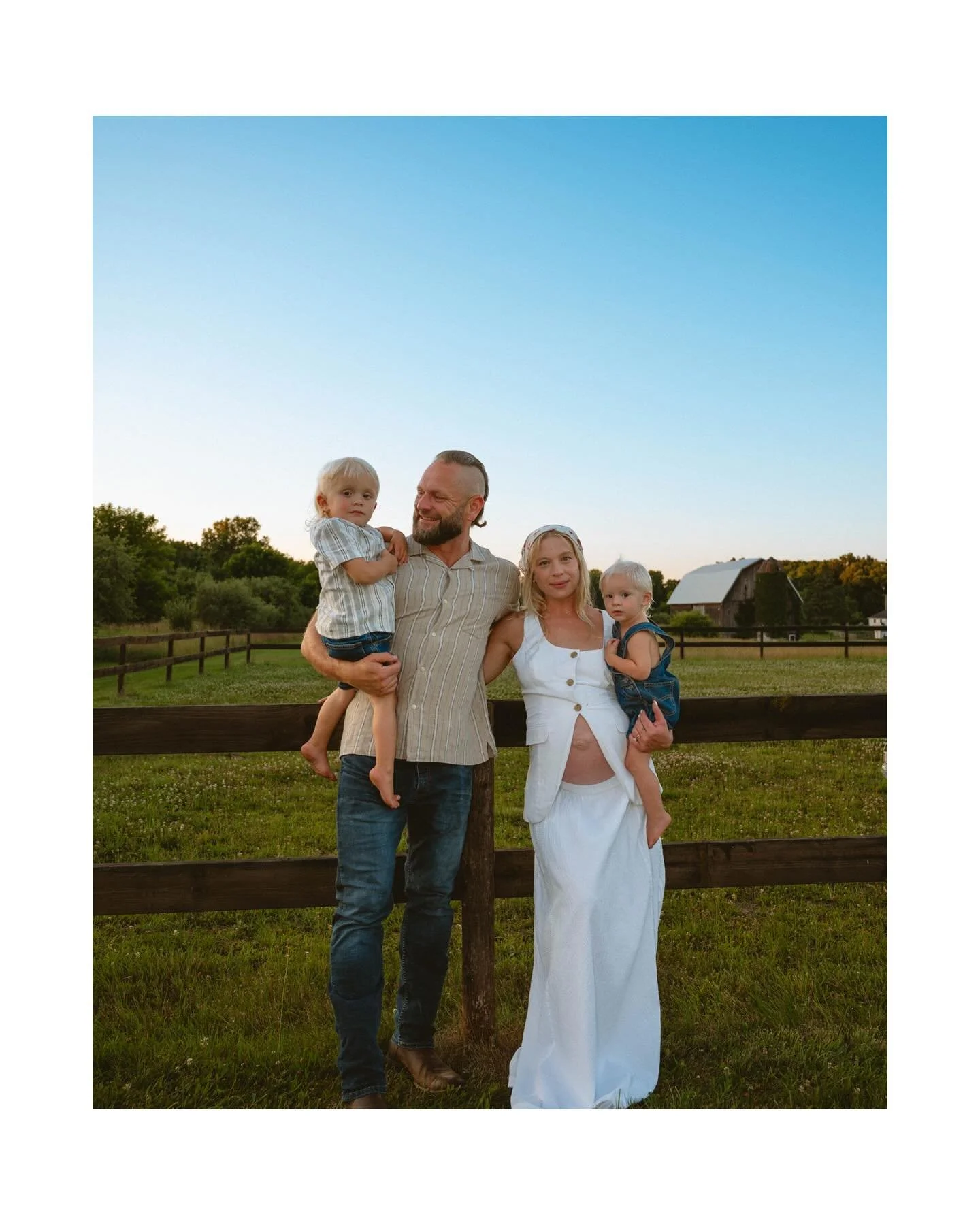 The sweetest little fam getting ready to bring in another baby boy. Had SO much fun hanging with these guys on their homestead.