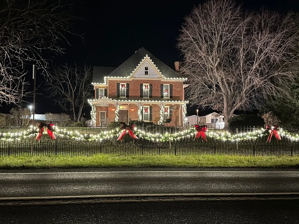 Victorian Christmas light house