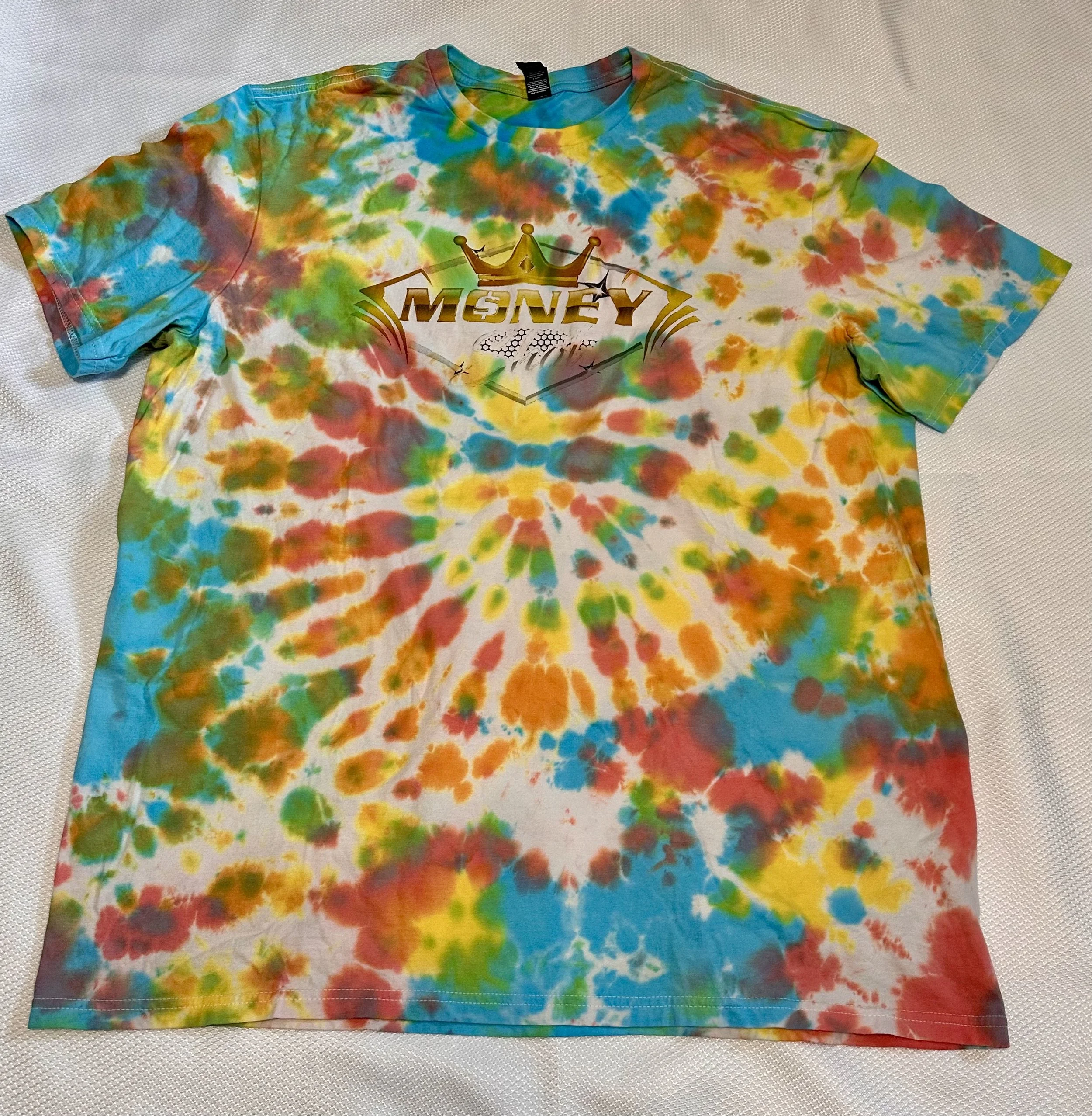 Unisex 2XL custom tie-dye shirt (TD1)