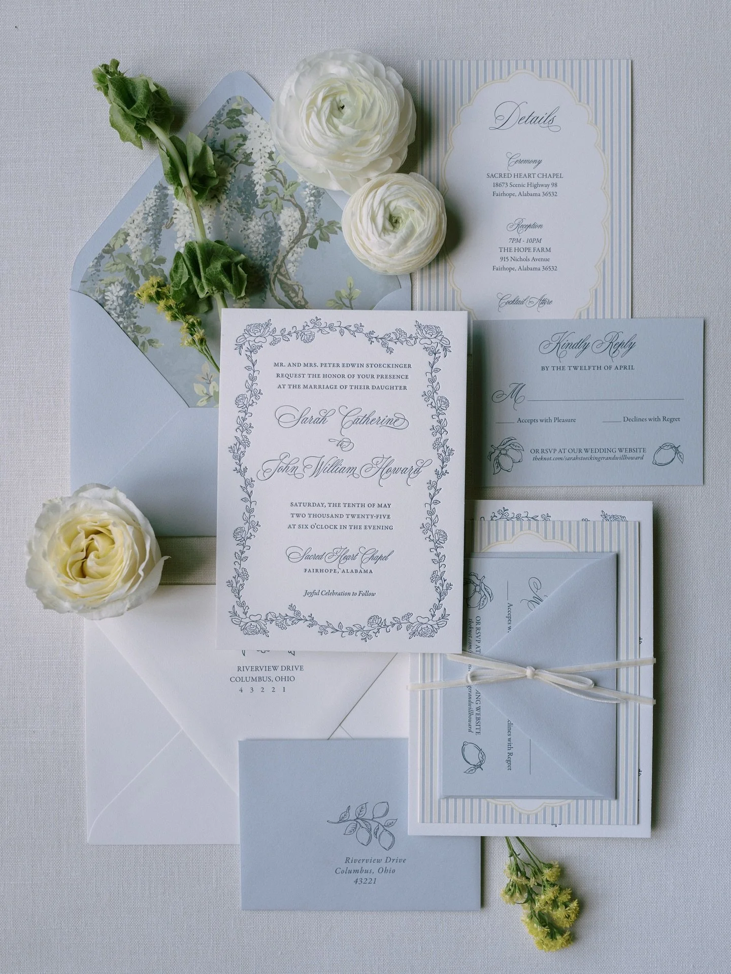 This suite was so fun to bring to life!! Catching up on sharing recent work, starting with these soft tones and seaside-inspired details🍋🦋🐚🌼

#customweddinginvitations #letterpress #fineartwedding #alabamaweddings #invitationsuite
