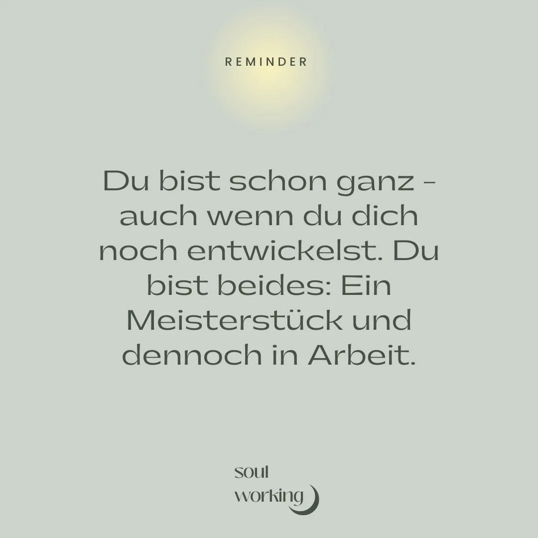 Gestern in meinem Abrei&szlig;kalender vom 6-Minuten-Tagebuch gelesen und irgendwie hat es genau ins Jetzt getroffen.

Ich merke, dass mein Prozess mich gerade mehr fordert, als ich urspr&uuml;nglich dachte.🙈
Alte Konditionierungen, die sich zeigen.