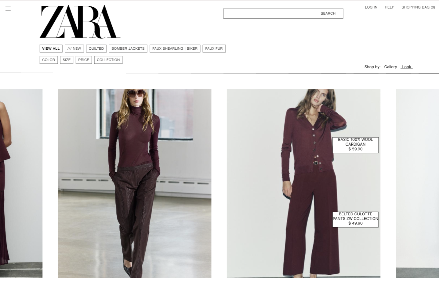 Zara Website Redesign