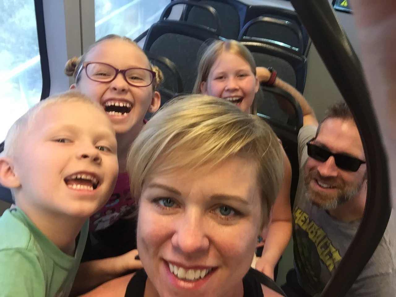 Laura Boldt CFP with family traveling in New York