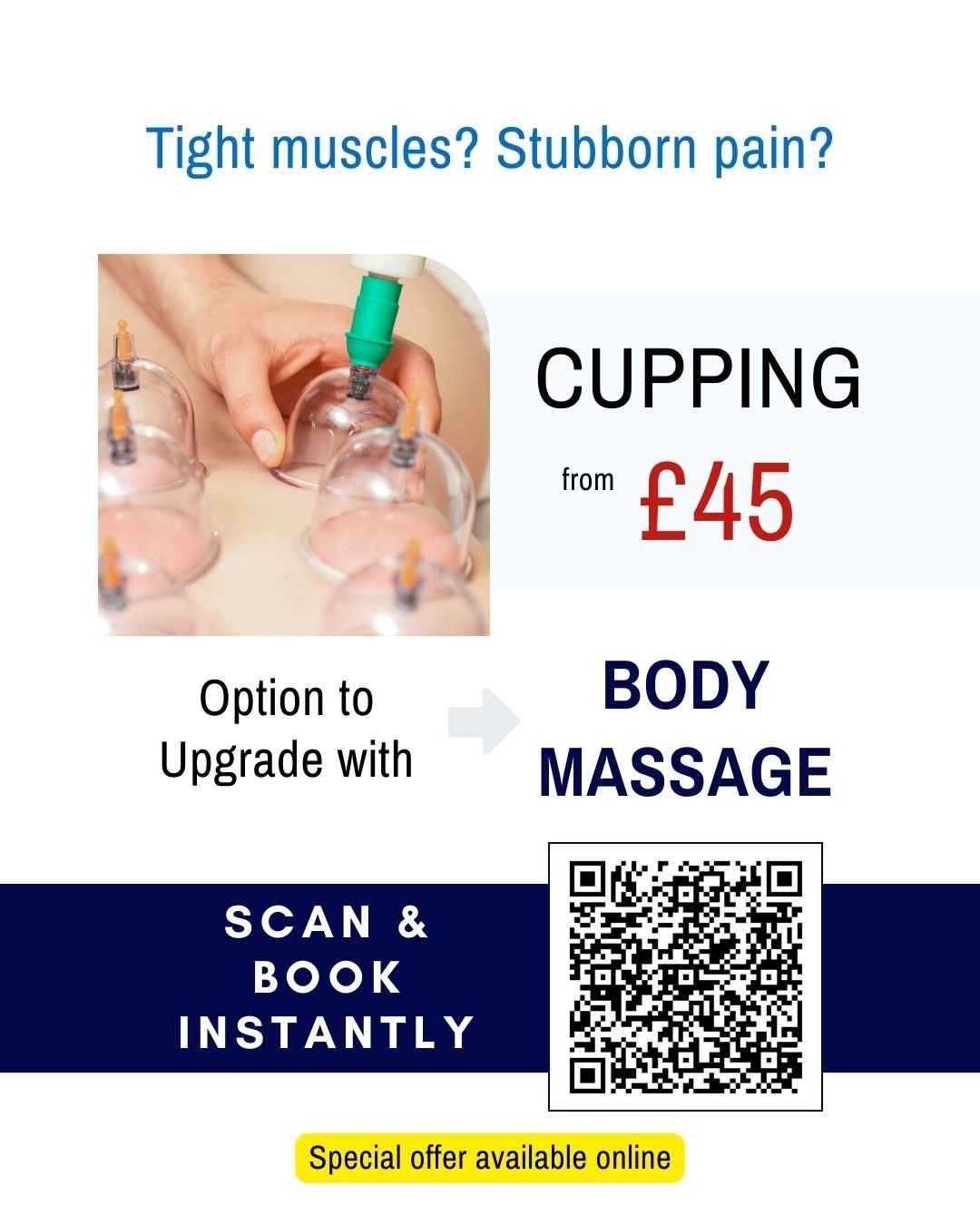 Back pain, muscle tightness, long working hours?

Cupping Therapy &ndash; from &pound;45
Upgrade with body massage when you book online.

📍 Kerala Ayurveda Clinic
173 Belgrave Gate, Leicester LE1 3HS
📞 0116 262 1118 | WhatsApp &amp; calls: 0116 253