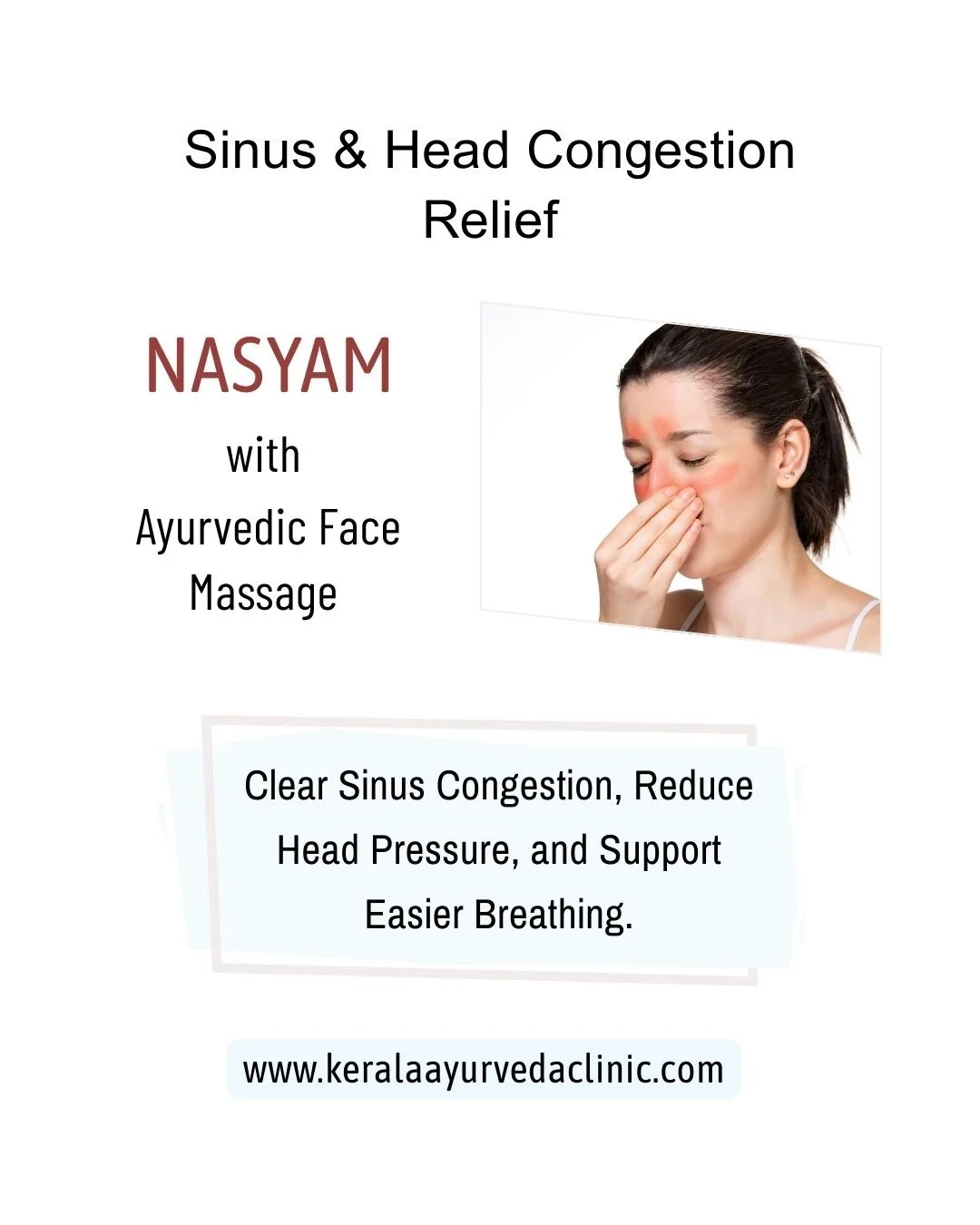 Head &amp; Sinus Congestion Relief
Nasyam with Ayurvedic Face Massage

Helps reduce sinus pressure, head congestion, and blocked nasal passages.

Book online and get 5% OFF

Kerala Ayurveda Clinic
173 Belgrave Gate, Leicester LE1 3HS
Call: 0116 262 1