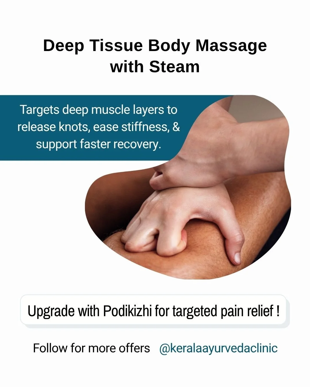 Deep Tissue Body Massage with Steam

Helps relieve deep muscle tension, reduce pain, and improve mobility .

Bank Holiday Special &ndash; Book Online &amp; Save!

📍 Kerala Ayurveda Clinic
173 Belgrave Gate, Leicester, LE1 3HS
📞 0116-262-1118 | 0116