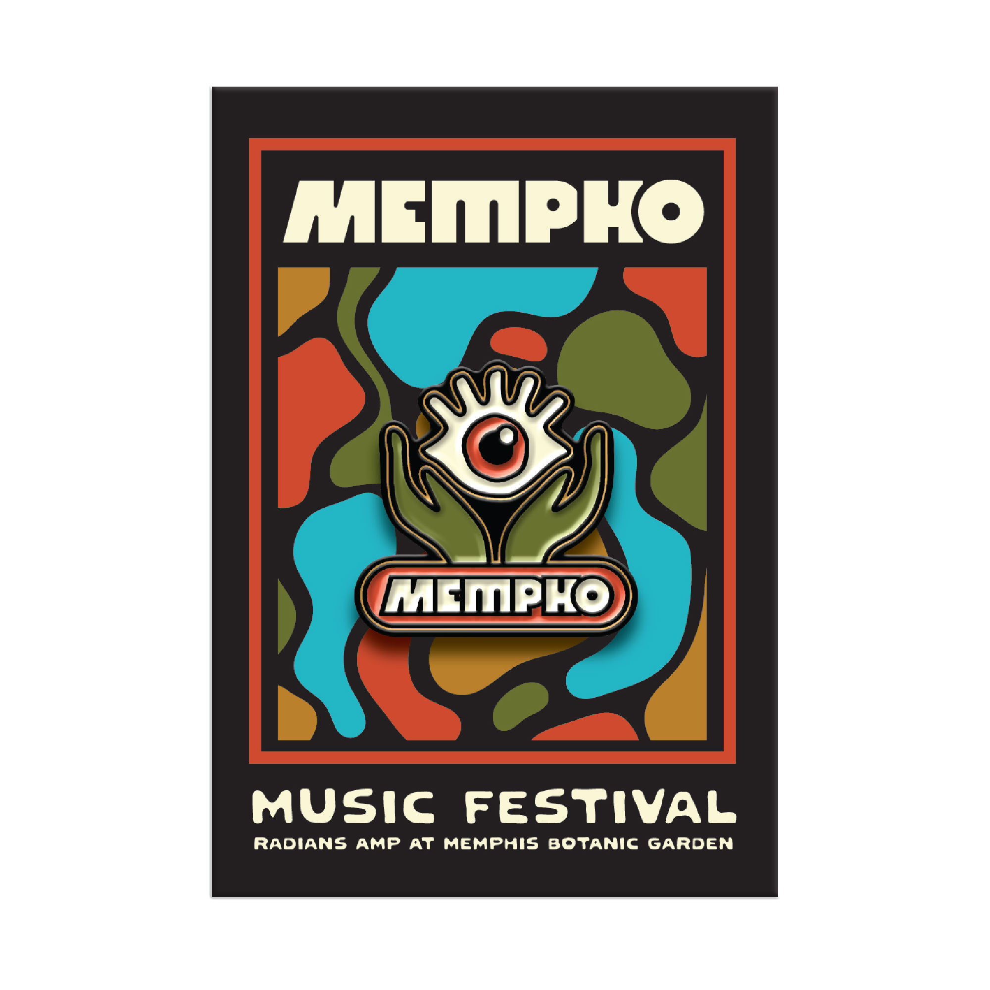 Mempho Garden Gaze Enamel Pin