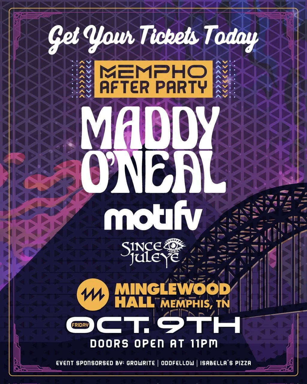 Pretty Lights Afterparty w/ Maddy O'Neal, Motifv, Since Juleye