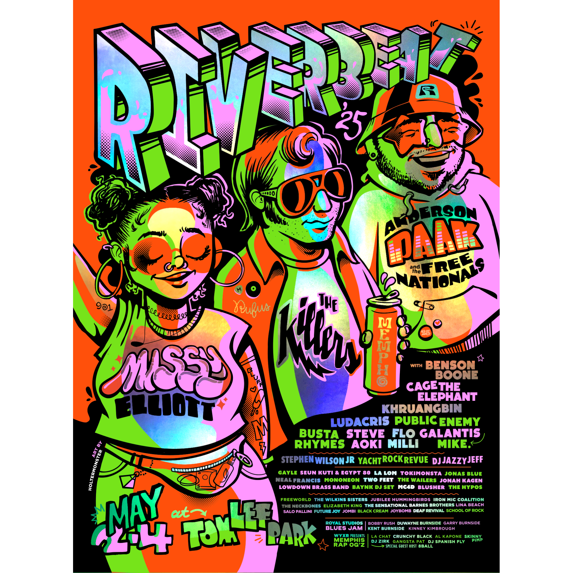 RiverBeat 2025 HolterMonster Poster