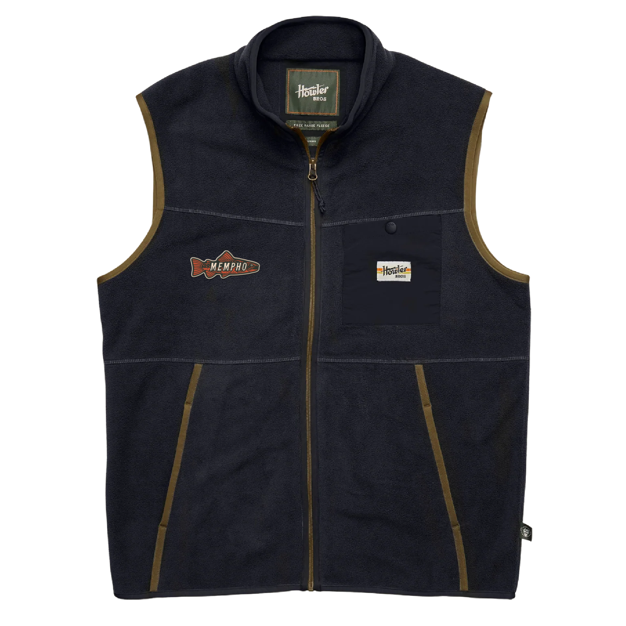 Mempho x Howler Fish Fleece Vest