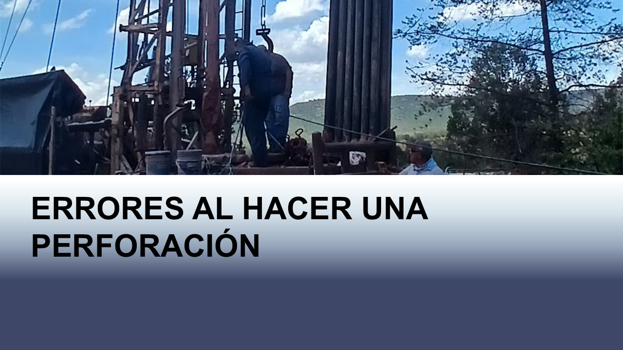Perforacion de pozo en durango