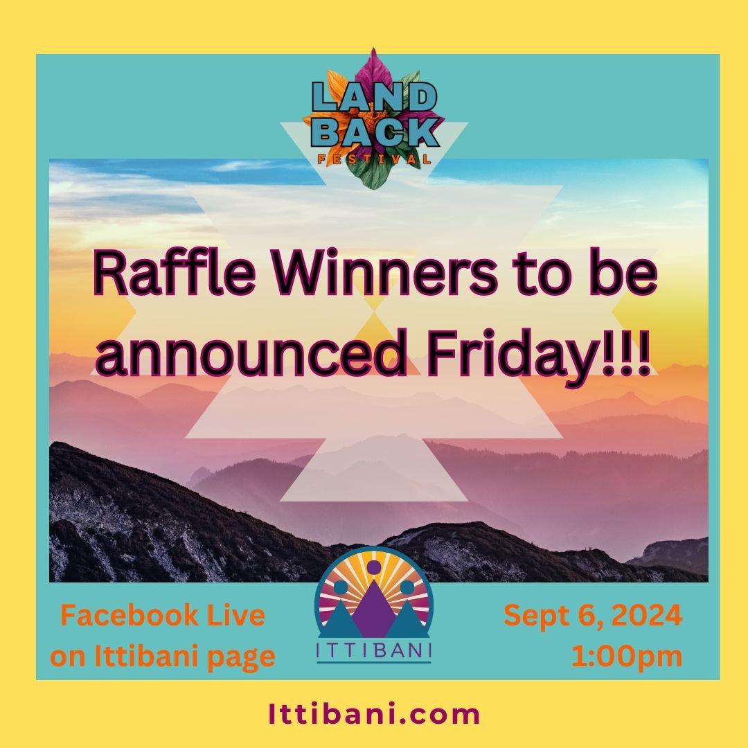 For those of you who attended LAND BACK Festival and entered in our raffle, we will be announce winners over a live feed on our Facebook page at 12:00pm. We will read the first name and the ticket number only, in respect of your privacy. Don&rsquo;t 