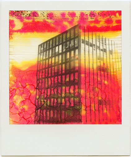 
STUDY OF 880 N LSD I., ’24 
 
Limited Edition of 9 and 3AP 
Signed by the Artist 
20” x 24” | 30” x 40”| “40 x 50” 
 
Instant Film | “METIS” Scan of Polaroid B+W 600 Film | 1. Hand painted Steamed-emulsion with Sailor “Sakura” ink | Archival pigment