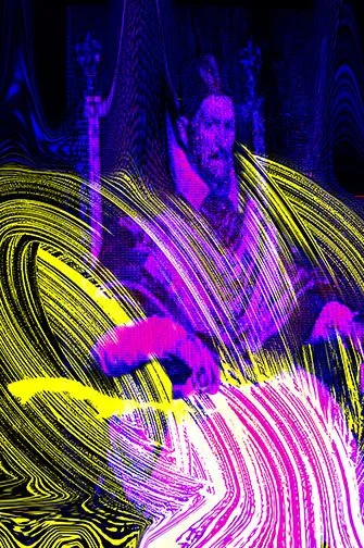 STUDY I. AFTER VELAZQUEZ’S PORTRAIT OF POPE INNOCENT X, ’25 
 
Limited Edition of 9 and 3AP 
Signed by the Artist 
17” x 22” | “30 x 40” 
 
Digital Photography | This photo is the result of complex techniques learned through much trial and error—I do