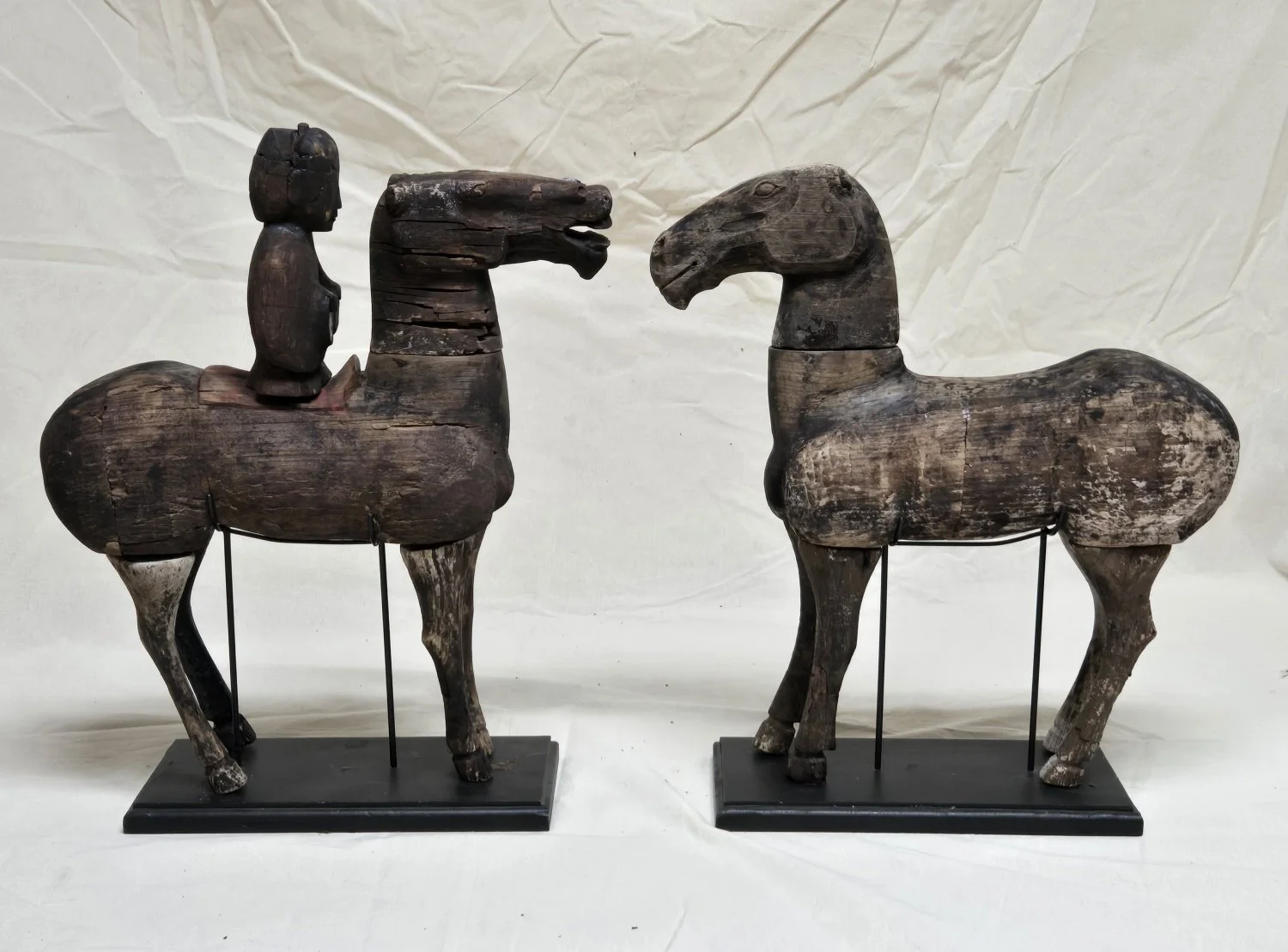Carved Wooden Horses