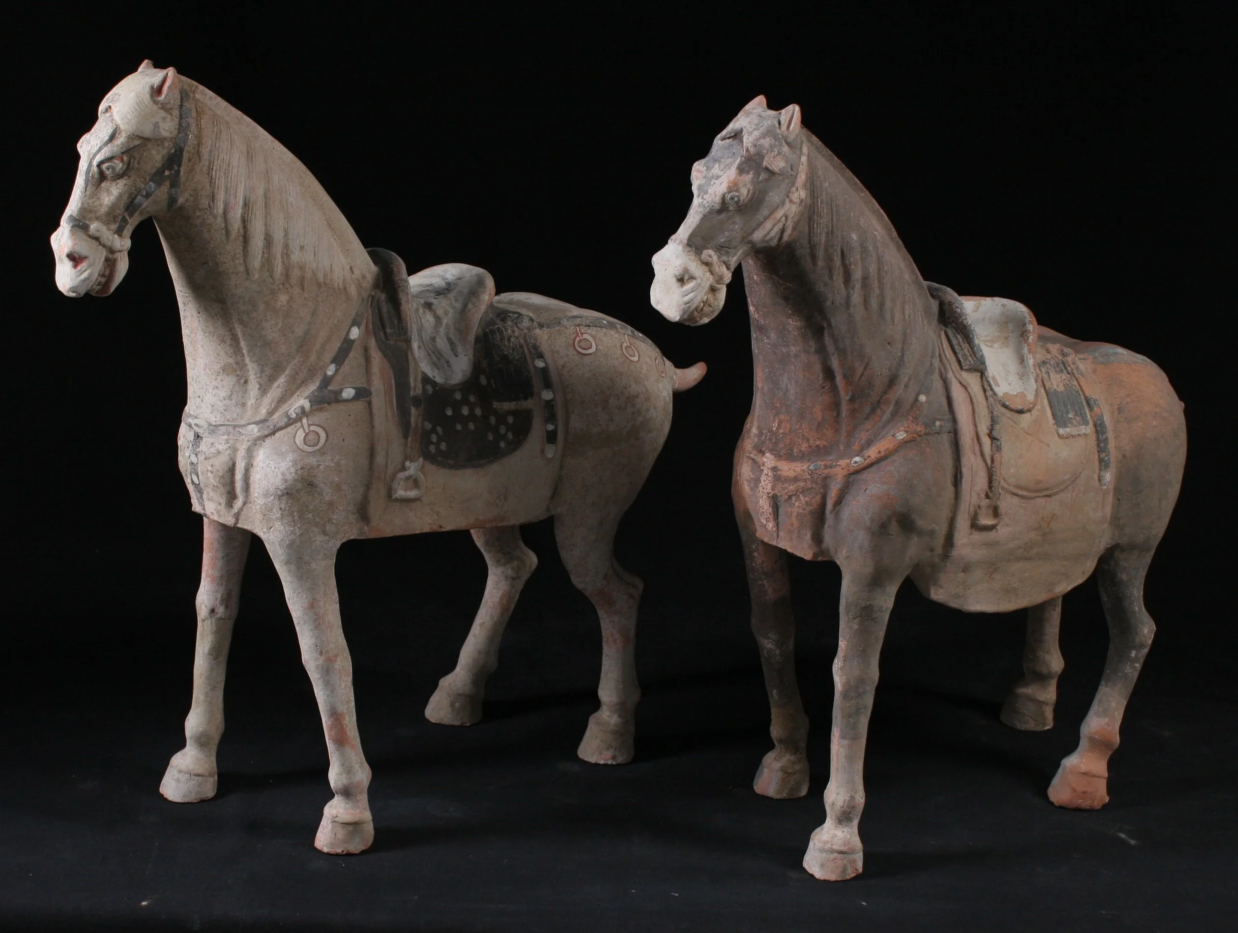 Pair of Terracotta Horses