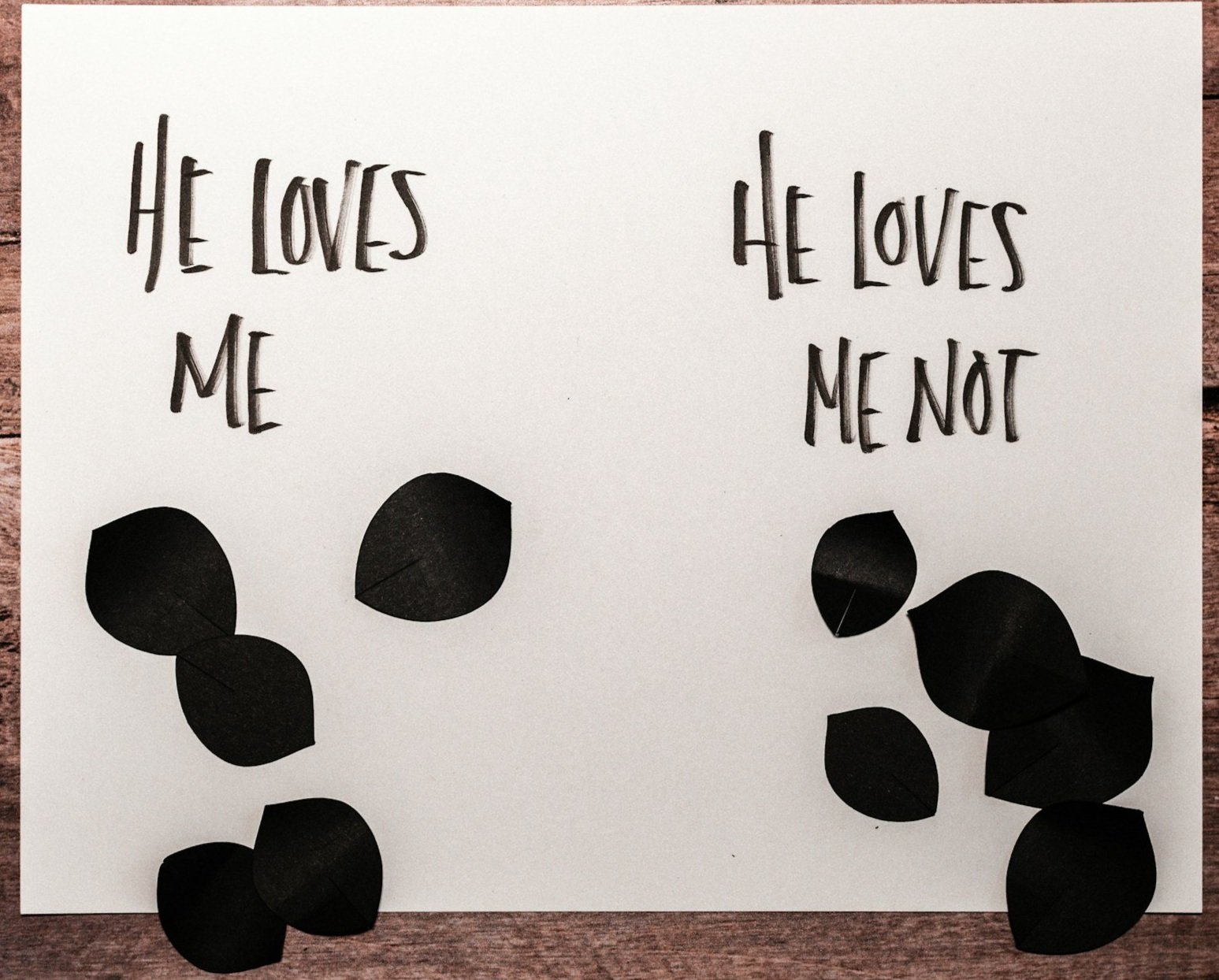 "He Loves Me, He Loves Me Not"