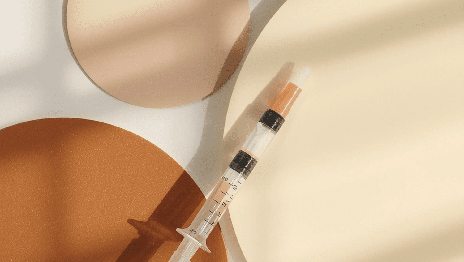 Vitamin injection being given in the upper arm