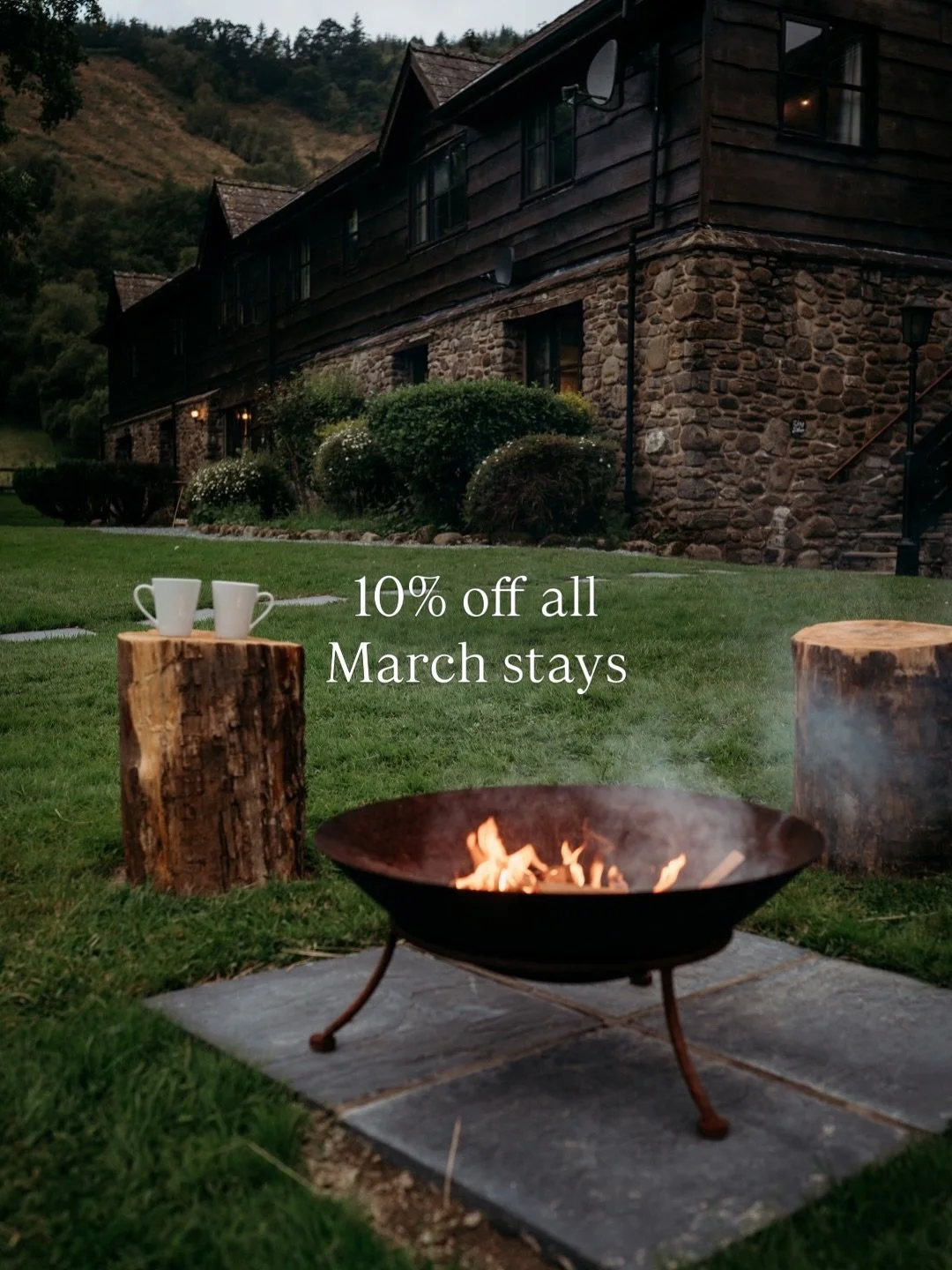 10% off all remaining dates in March! 🌿🤍

Discount already applied on our website, book now for a last minute Spring escape!

#springgetaway #spring #familyholiday #wales #getawayuk