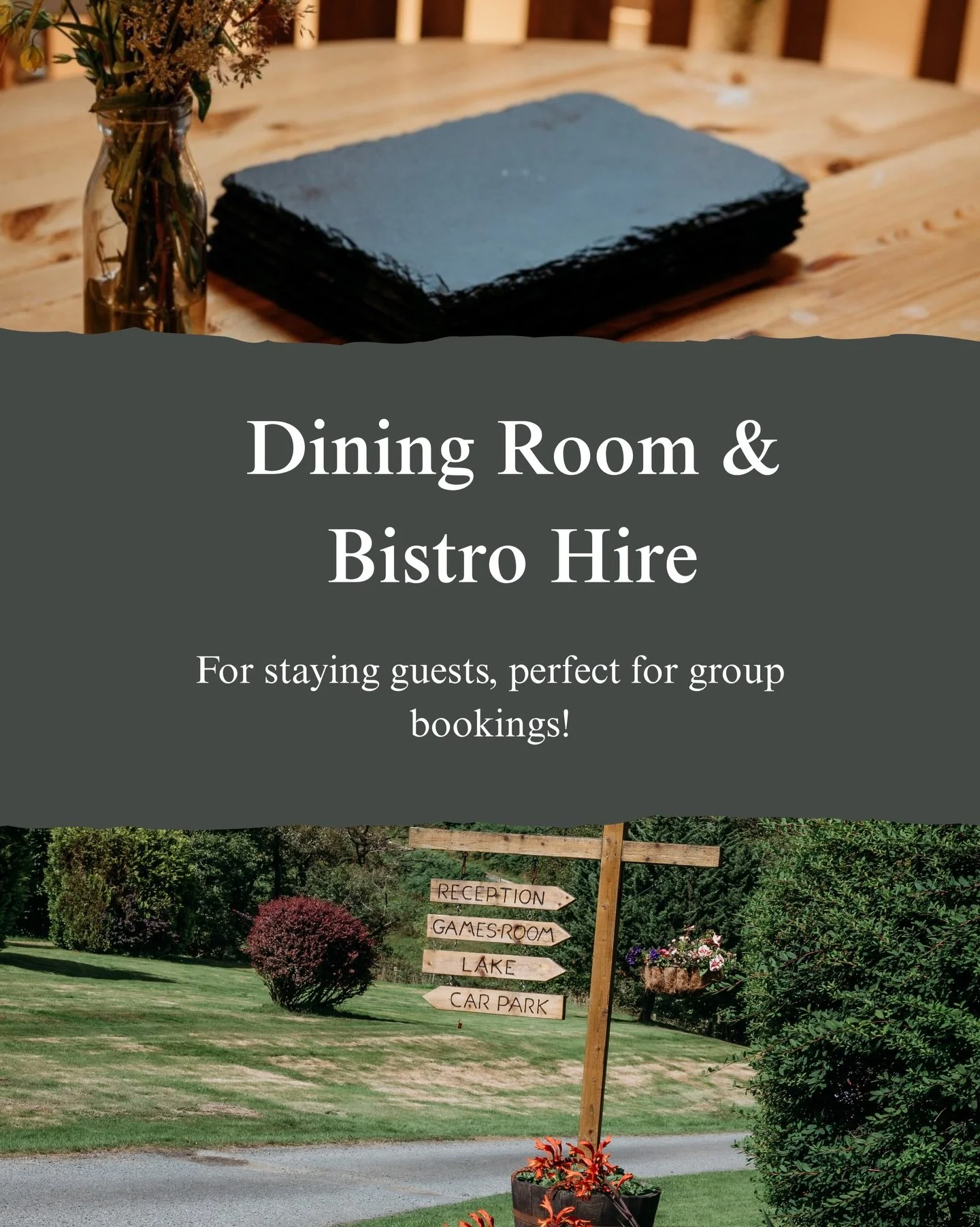 Need a space for everyone to gather? 🫶🏻✨

Our Dining Room / Bistro &amp; Kitchen is available to hire for staying guests and group bookings for just &pound;40 per session.

With seating for 15&ndash;25 people, it&rsquo;s the perfect spot if you&rsq