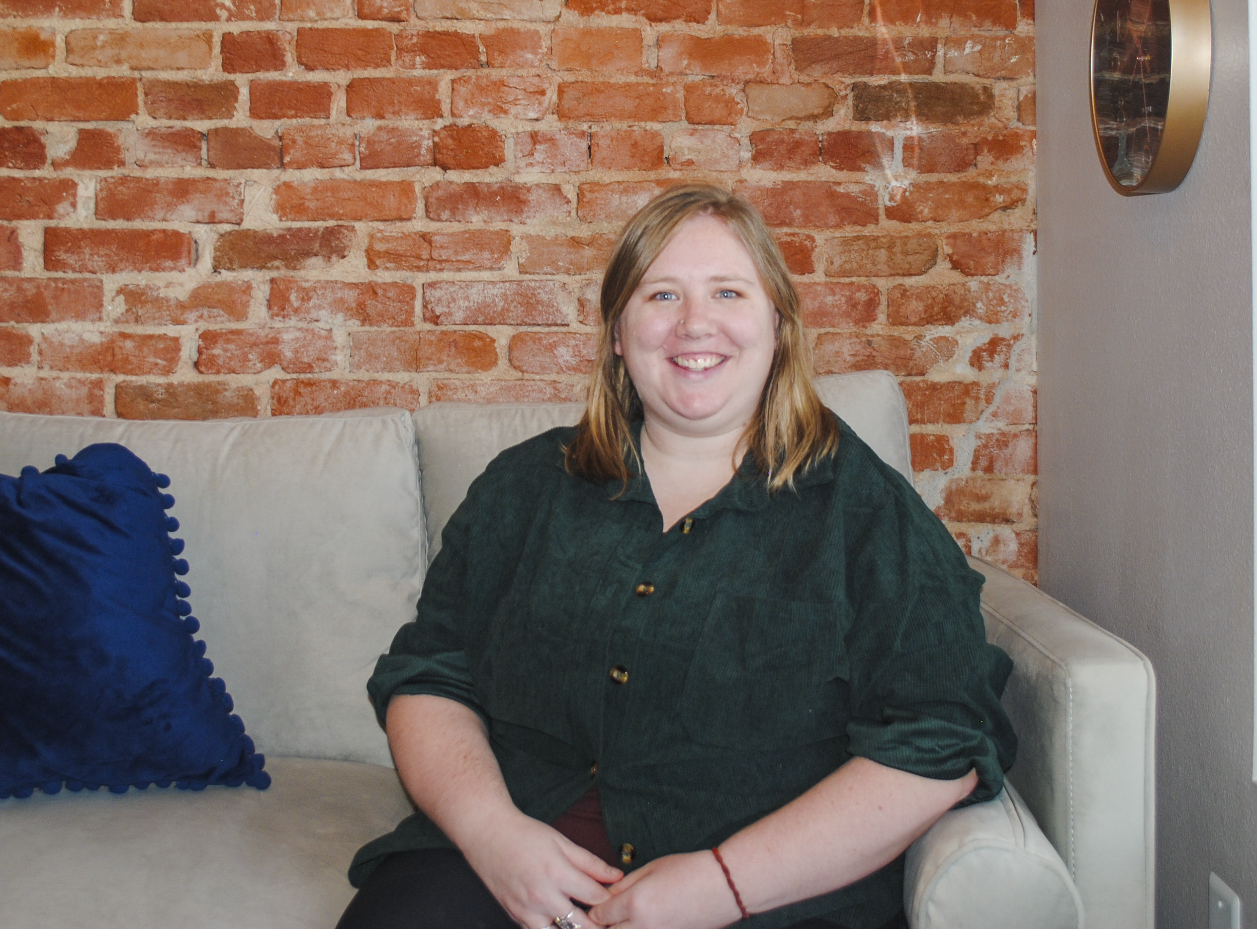Headshot of Walls Counseling therapist, Stephanie Garbee, specializing in sexual therapy and providing a non judgmental space to her clients