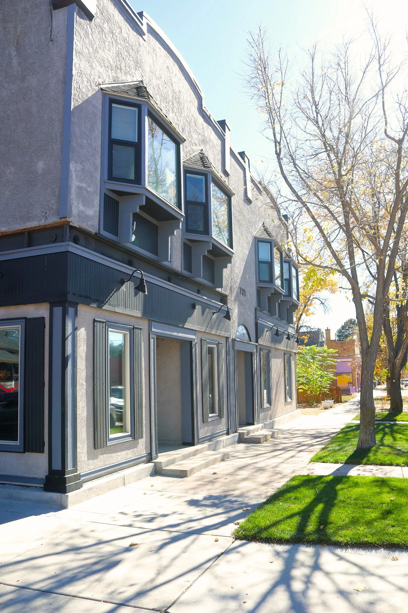 Exterior of Walls Counseling building with professional storefront signage and main entrance, providing mental health therapy services in a welcoming office setting.