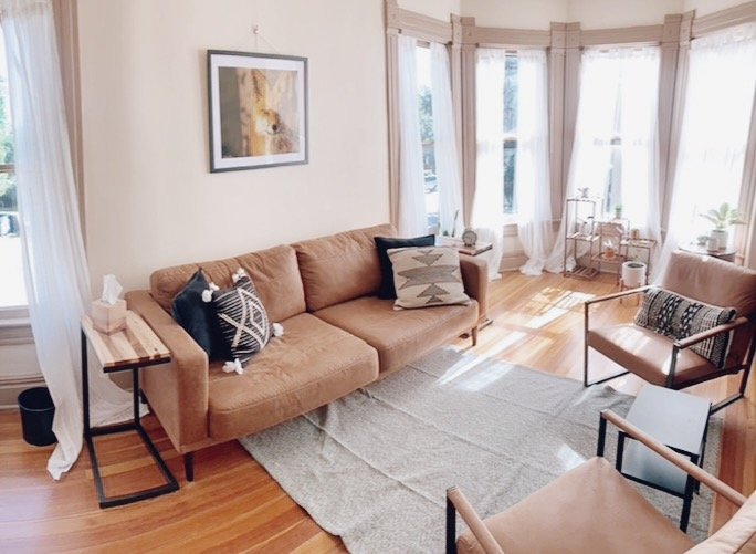 Professional counseling space for therapy sessions