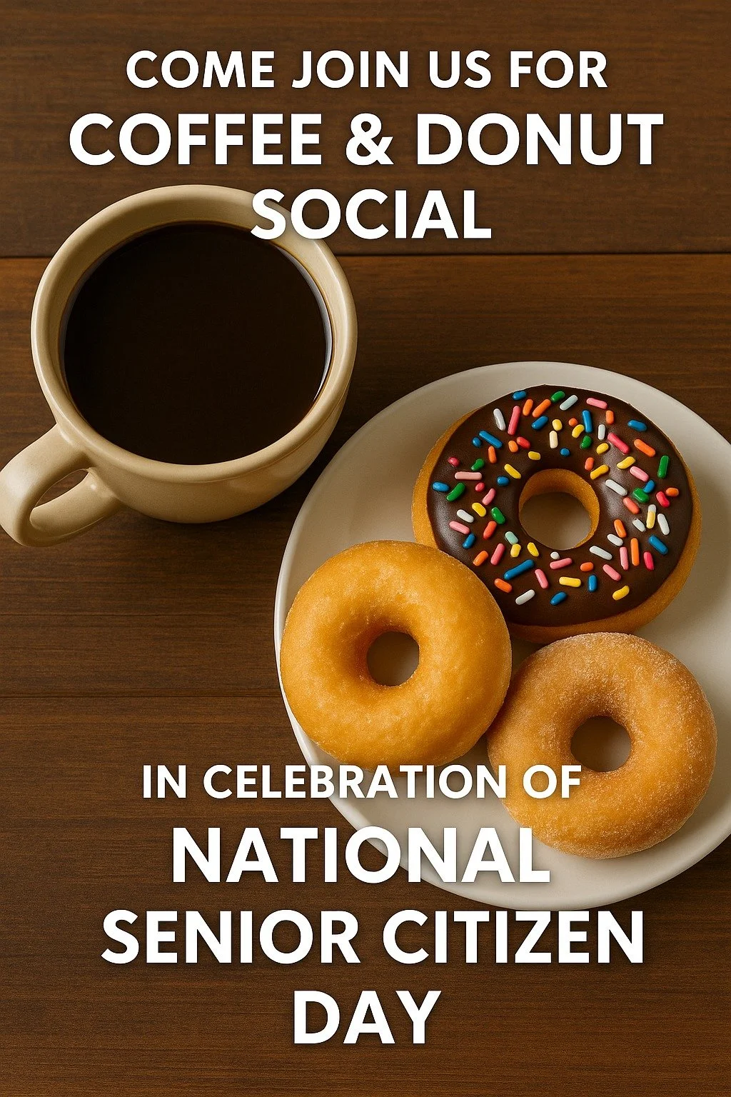 Coffee and Donuts for National Senior Citizen Day
