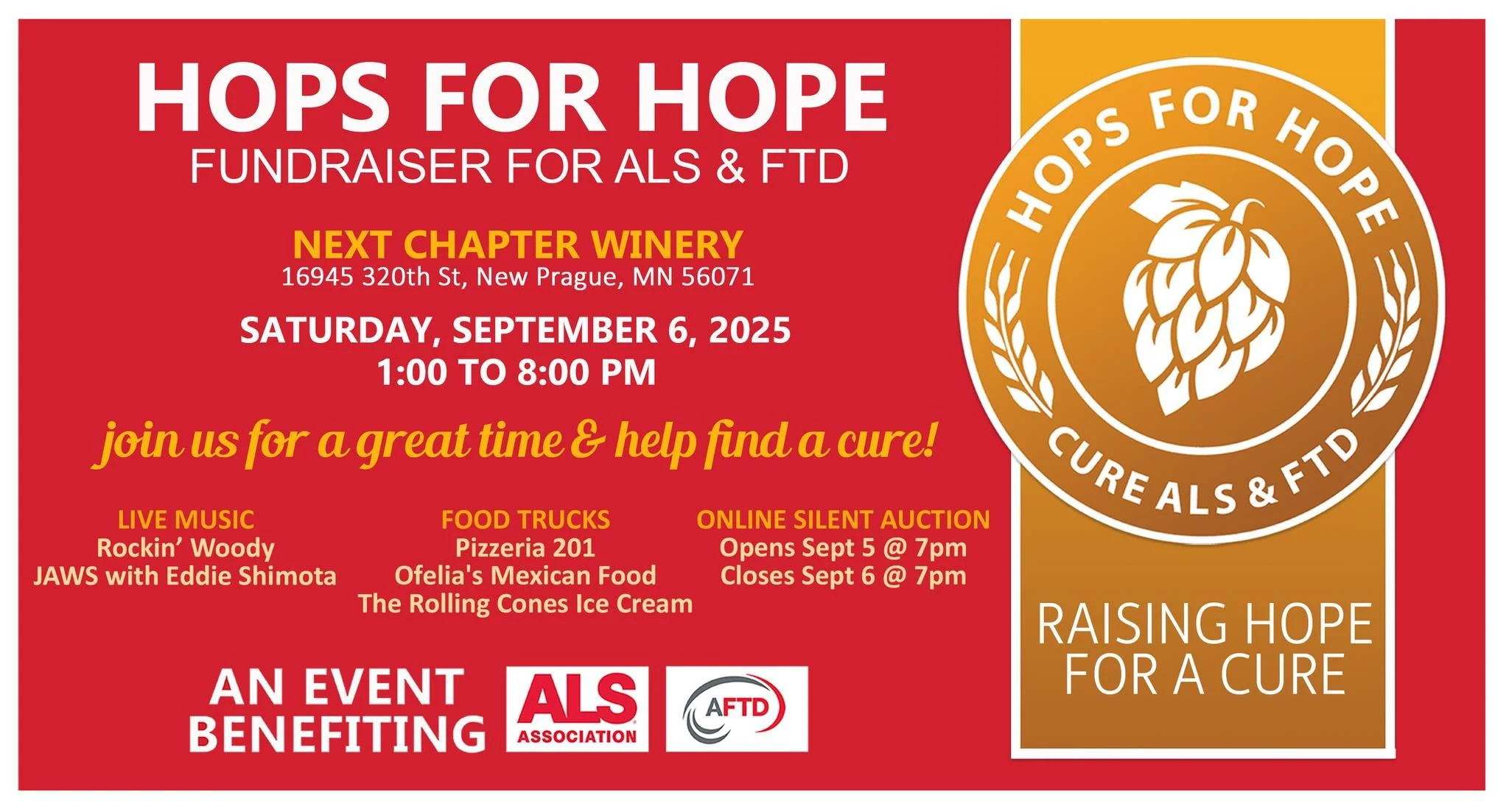 Hops for Hope - Fundraiser for ALS and FTD