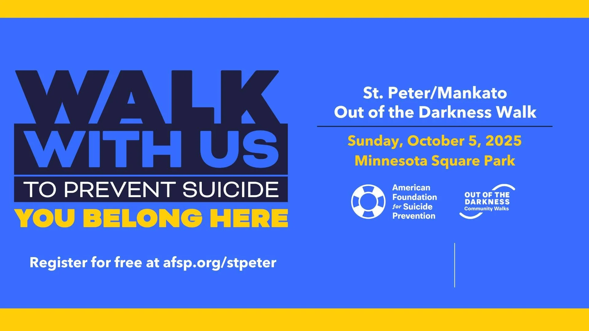 St.Peter/Mankato Out of the Darkness Walk