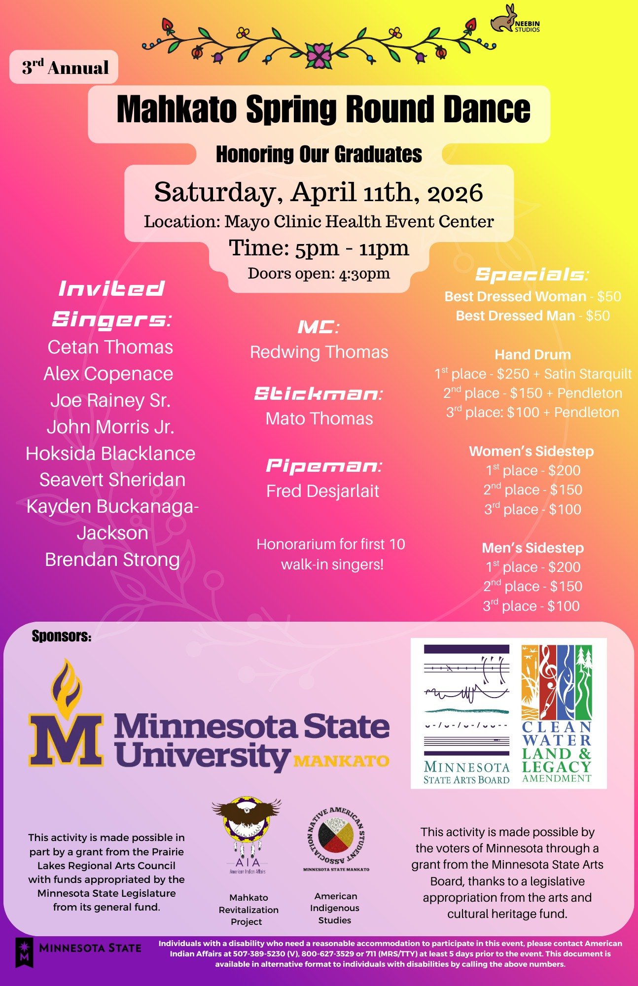 3rd Annual Mahkato Spring Round Dance